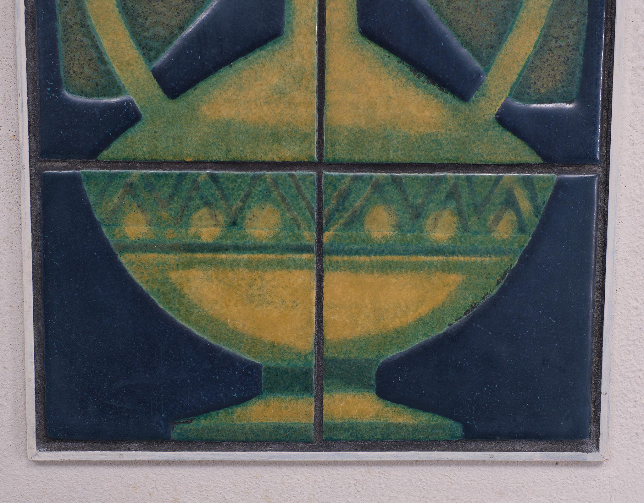 Mid-Century Modern Panneau de carreaux Julia Brändle  Suisse des années 1960  en vente