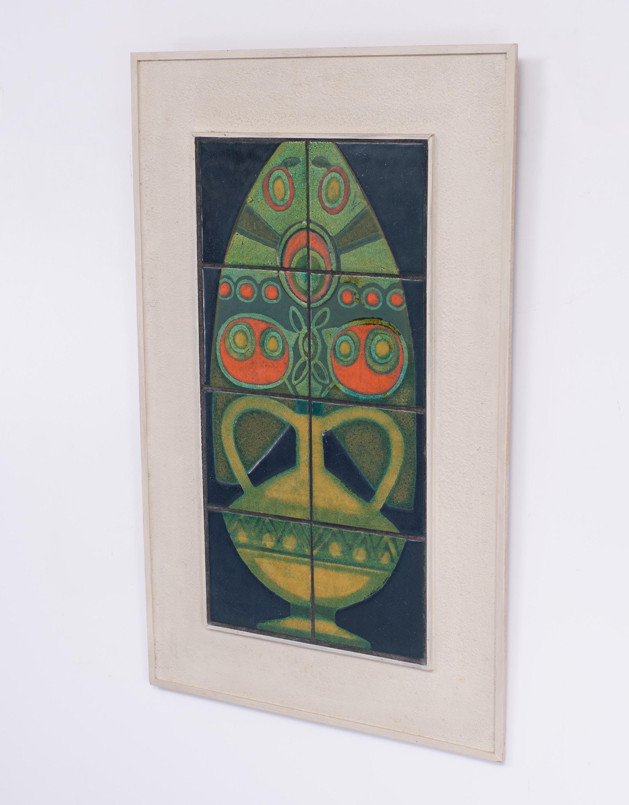 Mid-Century Modern Tile Panel Julia Brändle, 1960s, Swiss For Sale