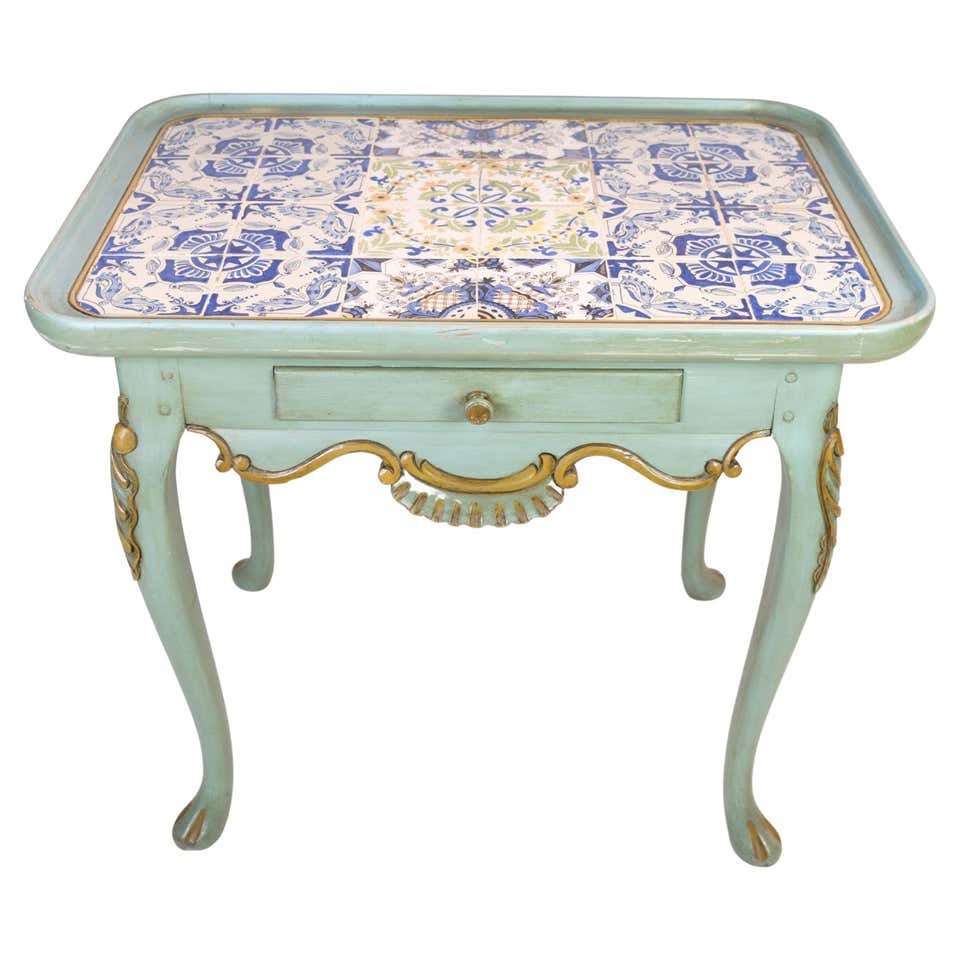Antique Rococo Red Painted Side Table, Norway circa 1780-1800 For Sale ...