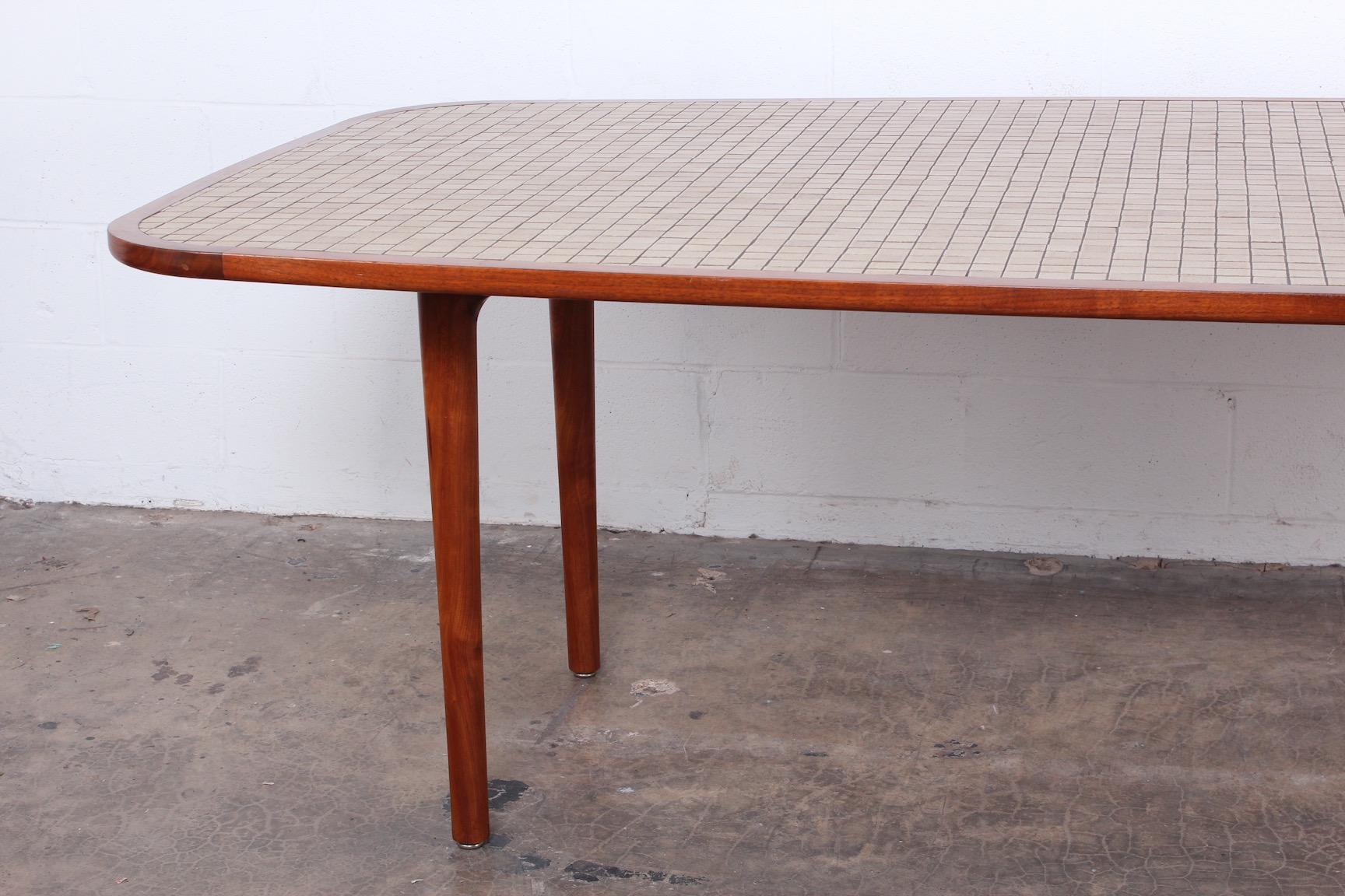 Mid-20th Century Tile-Top Dining Table by Gordon and Jane Martz