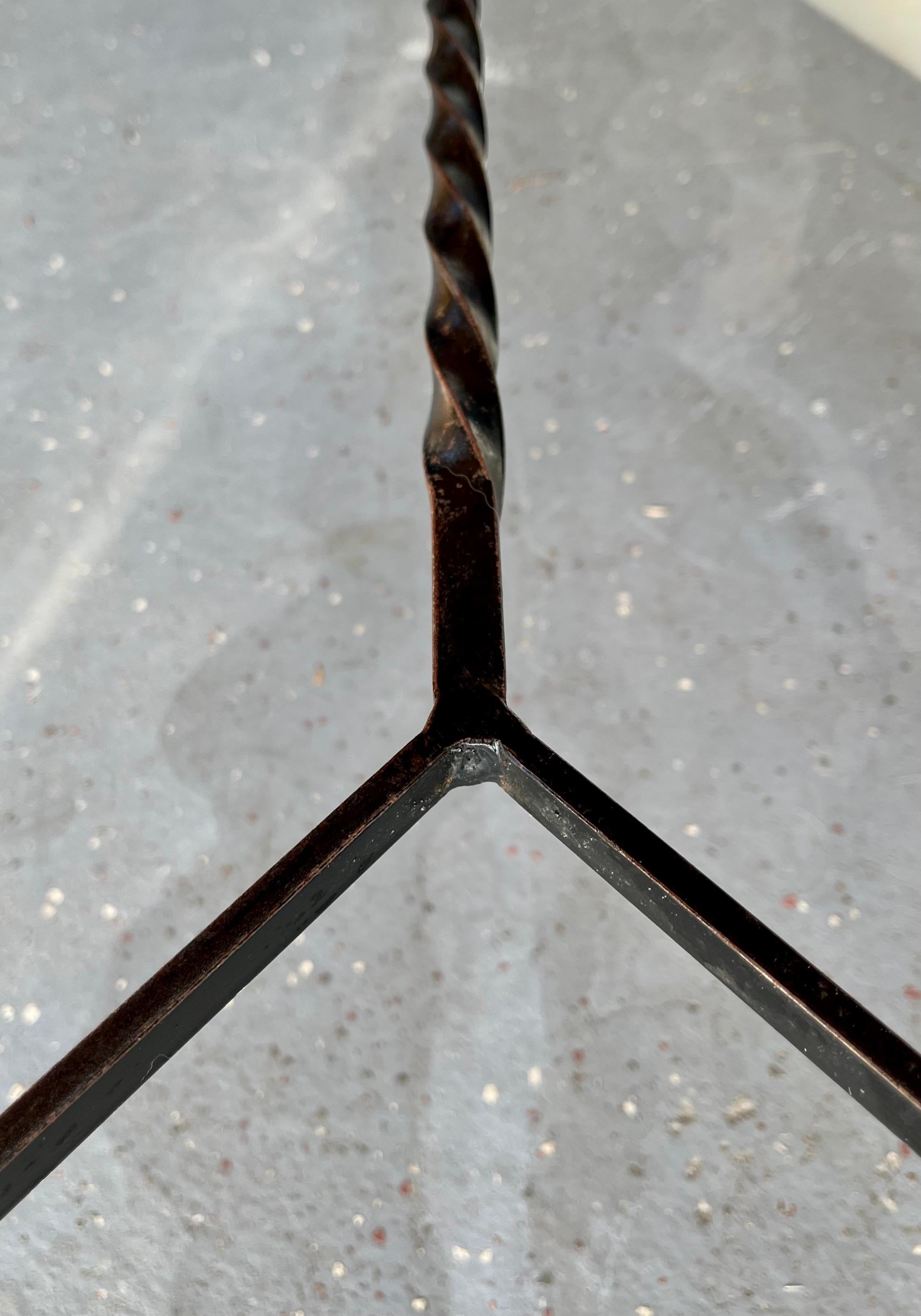 Unique Tile Top Dining Table w/ Stunning Tiles and Metal Frame, Signed, c. 1970 For Sale 13