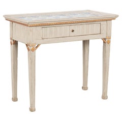 Tile Top Side Table, Denmark circa 1880