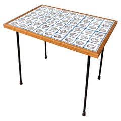 Tile Top Table by Earle Oakes for Bucks County Smithy