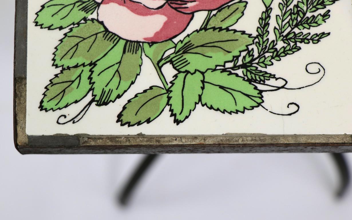 plant stand with tile top
