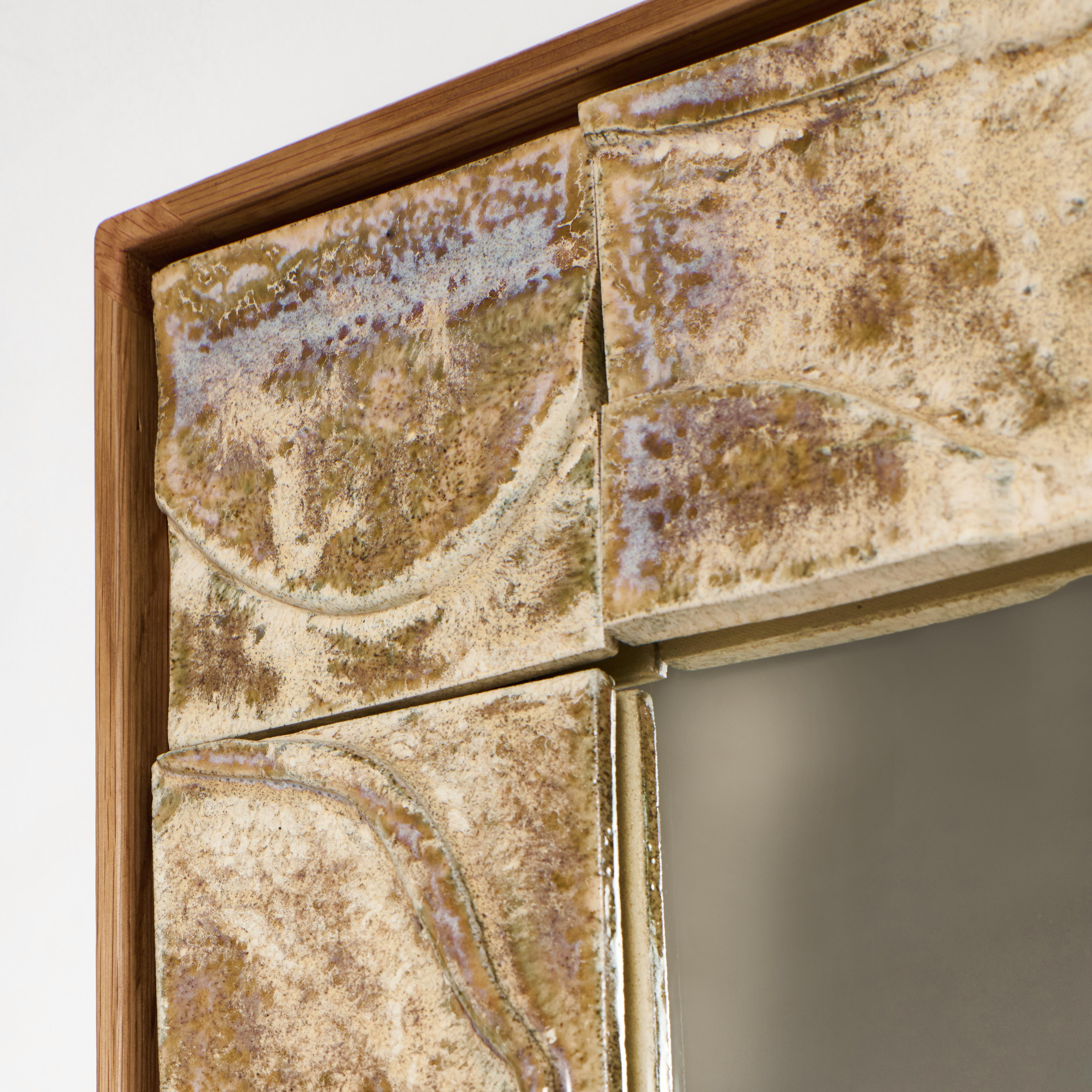 Modern Tiled Mirror For Sale