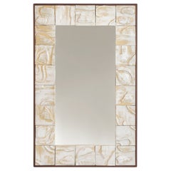Tiled Mirror (medium) - Ceramic - Handmade - Artisanal - Wall - Glazed