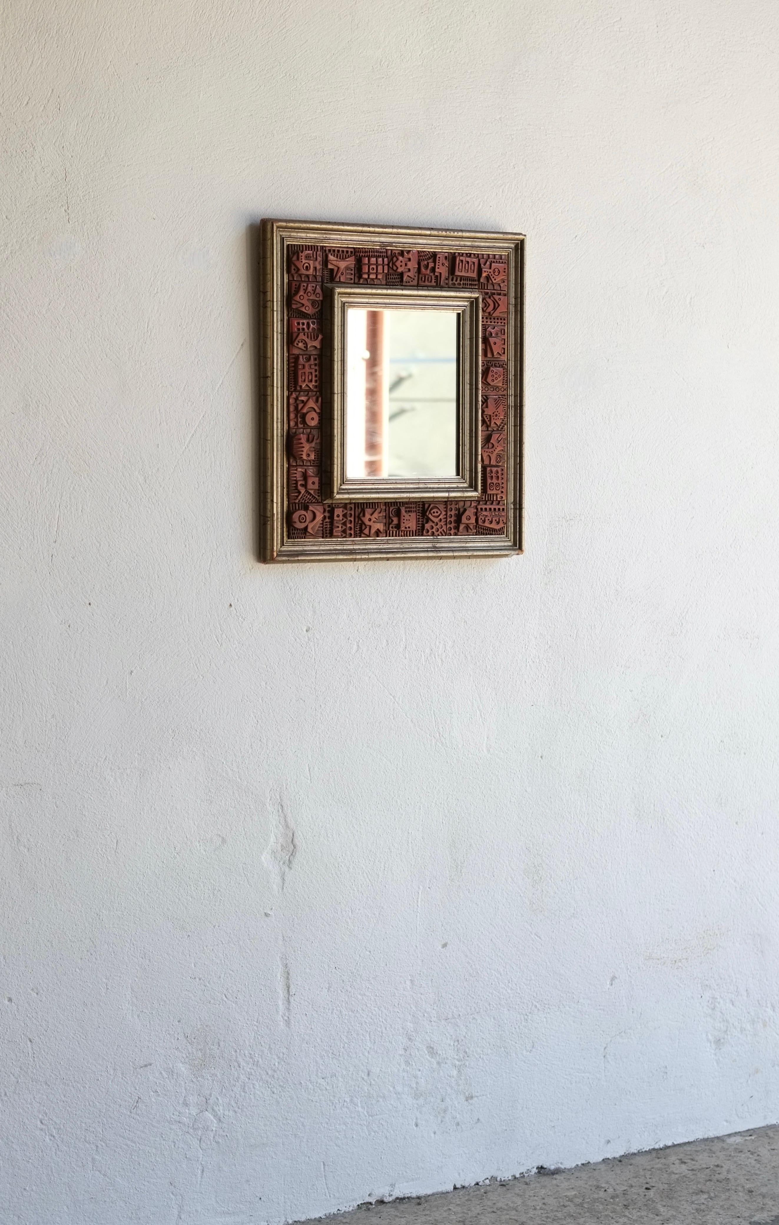 Tiled Wall Mirror, Ron Hitchins 1