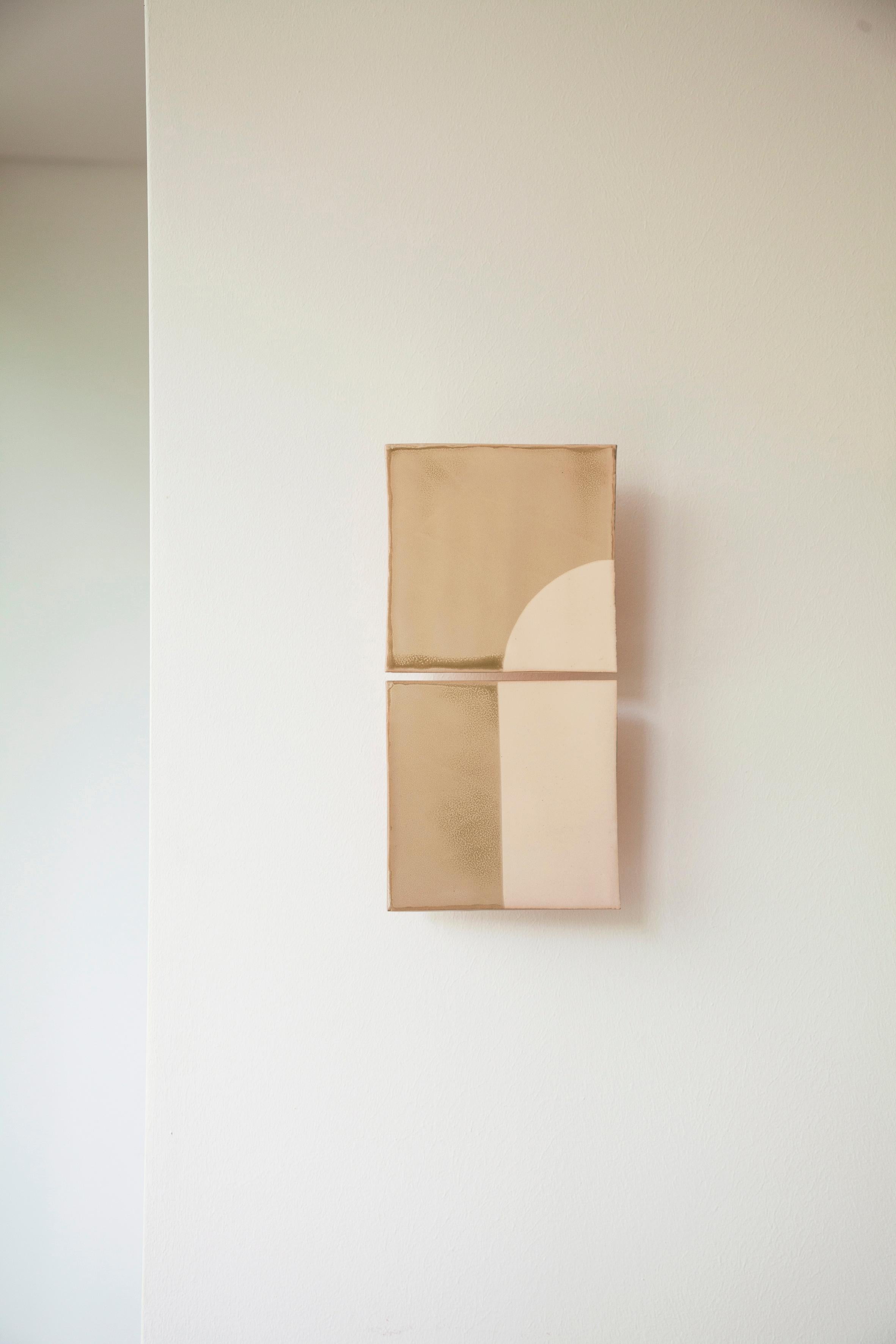Autre Applique décorative en céramique Tiles Door Cream de Violaine d'Harcourt en vente