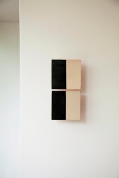 Tiles Line Black Ceramic Decorative Wall Lamp by Violaine d'Harcourt