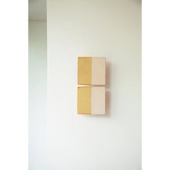 Tiles Line Yellow Ceramic Decorative Wall Lamp by Violaine d'Harcourt