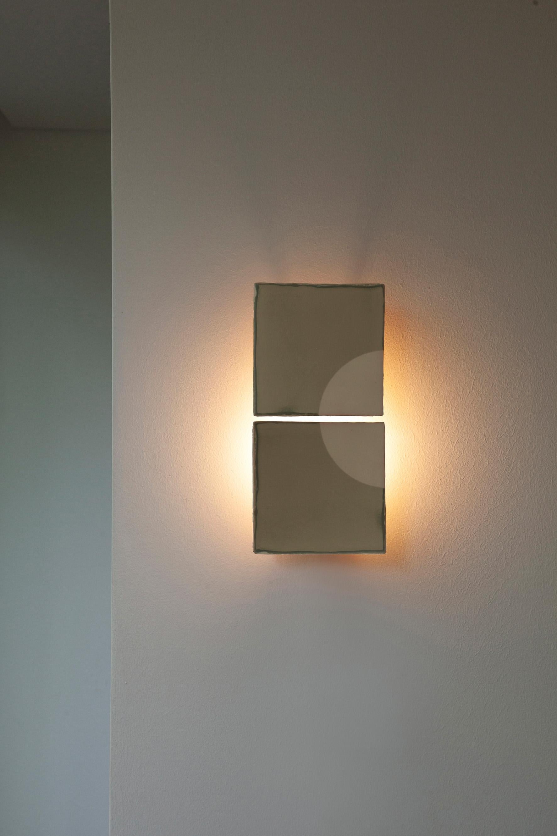 Portugais Lampe murale décorative vert lune de Violaine d'Harcourt en vente
