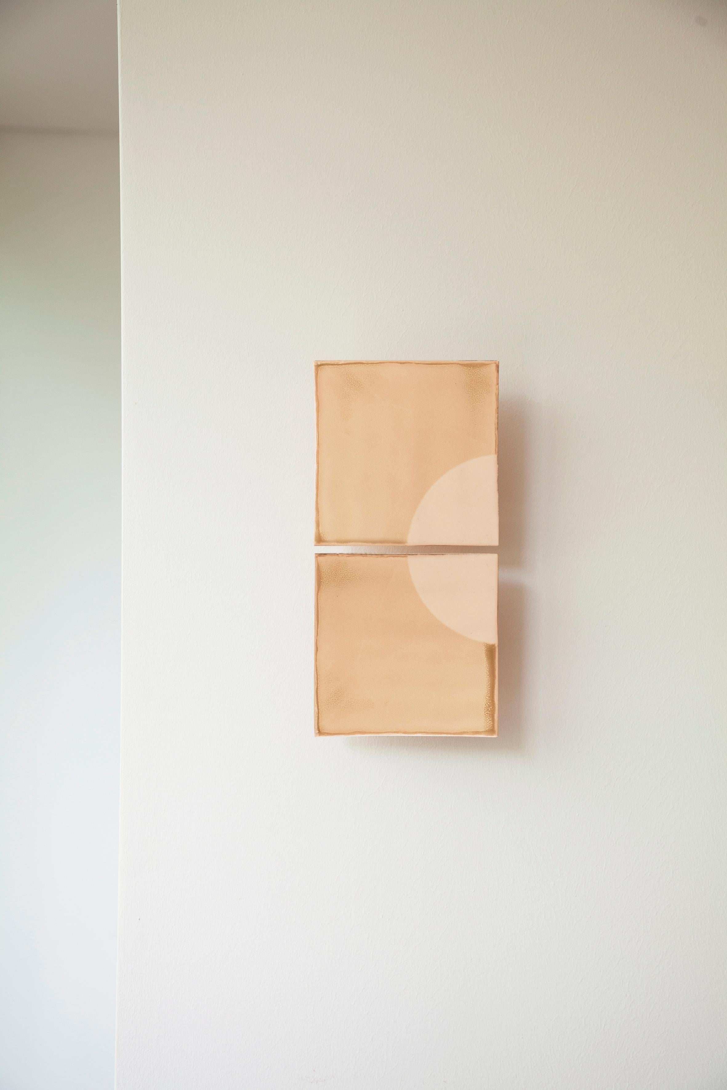 XXIe siècle et contemporain Lampe murale décorative vert lune de Violaine d'Harcourt en vente