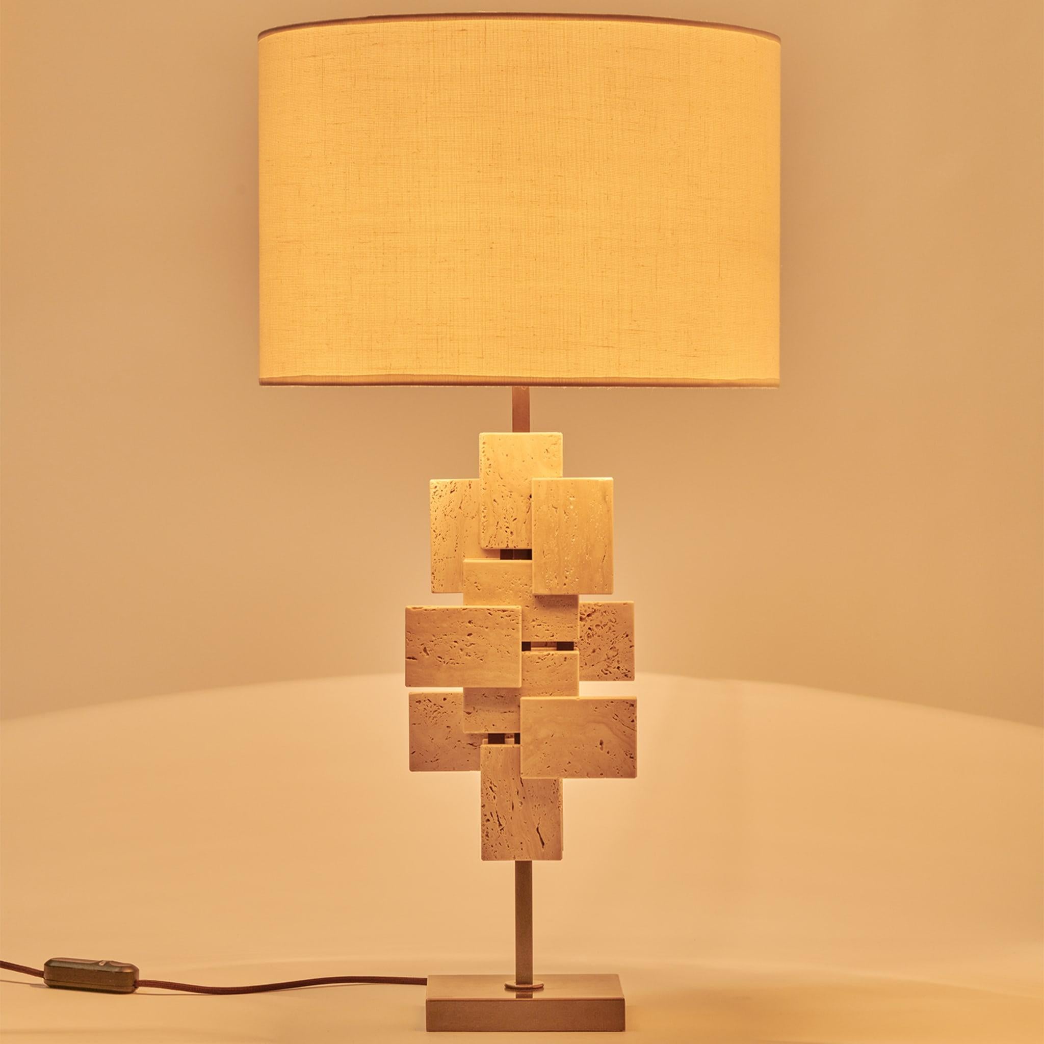 italien Lampe de table carreaux en vente