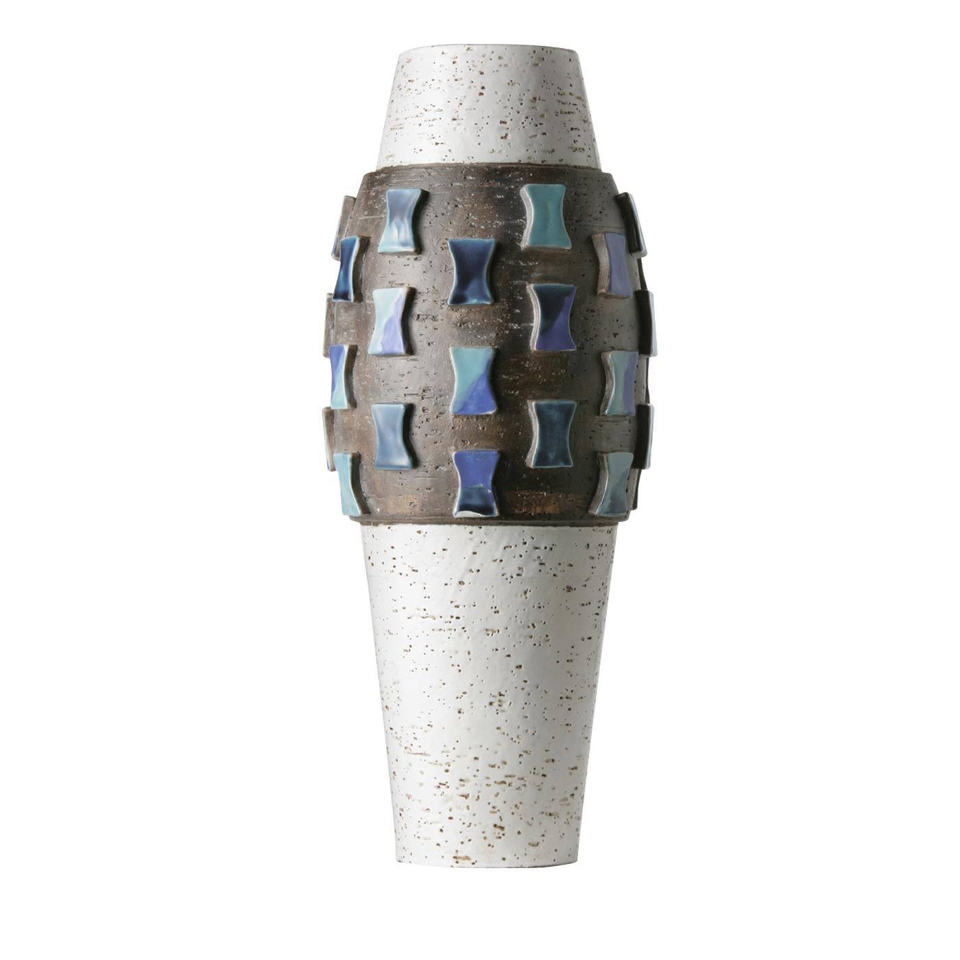 Tiles Vase by Aldo Londi In New Condition For Sale In Milan, IT