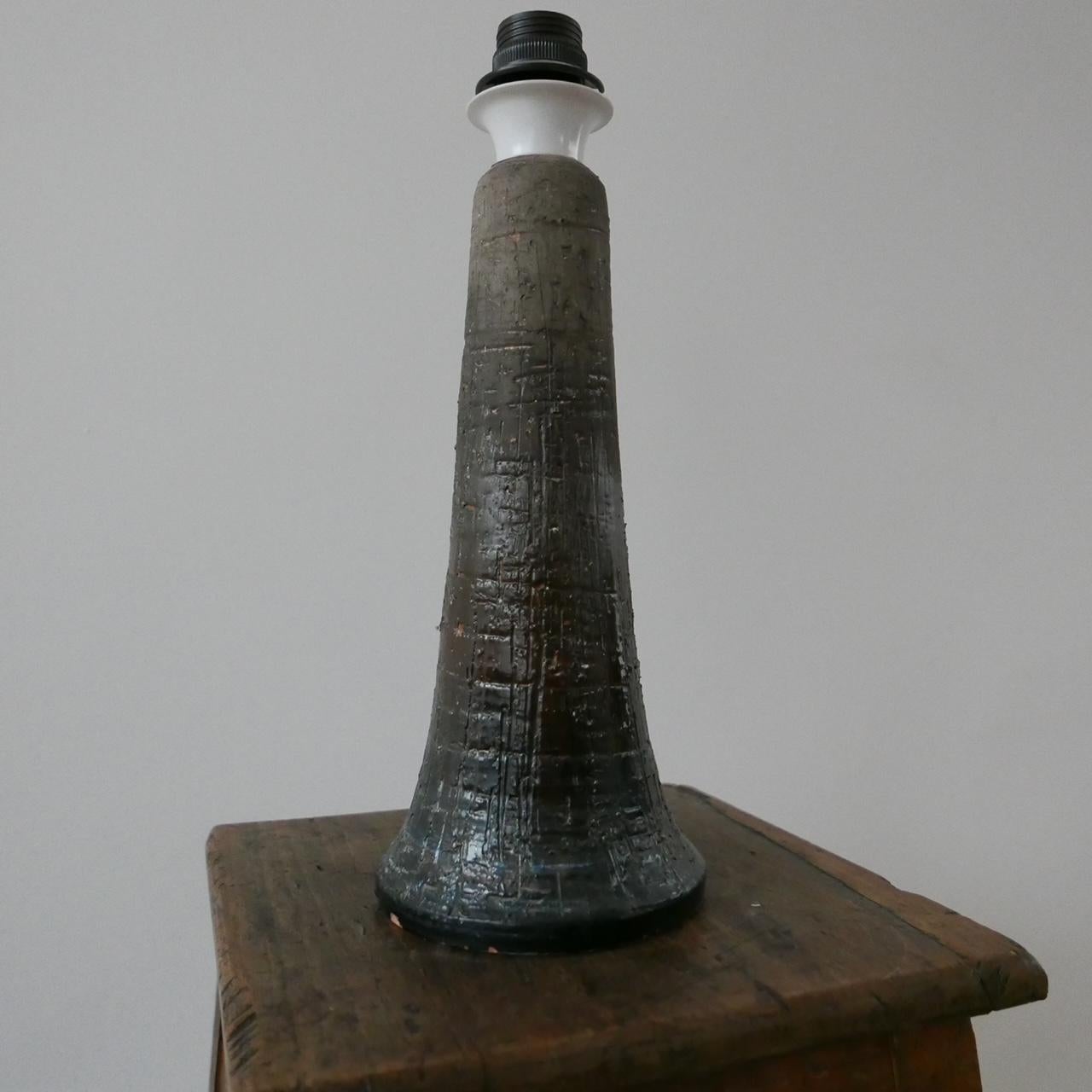 Tilgmans Ceramic Mid-Century Swedish Table Lamp In Good Condition For Sale In London, GB