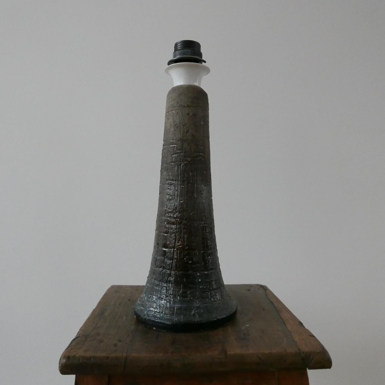 Late 20th Century Tilgmans Ceramic Mid-Century Swedish Table Lamp For Sale