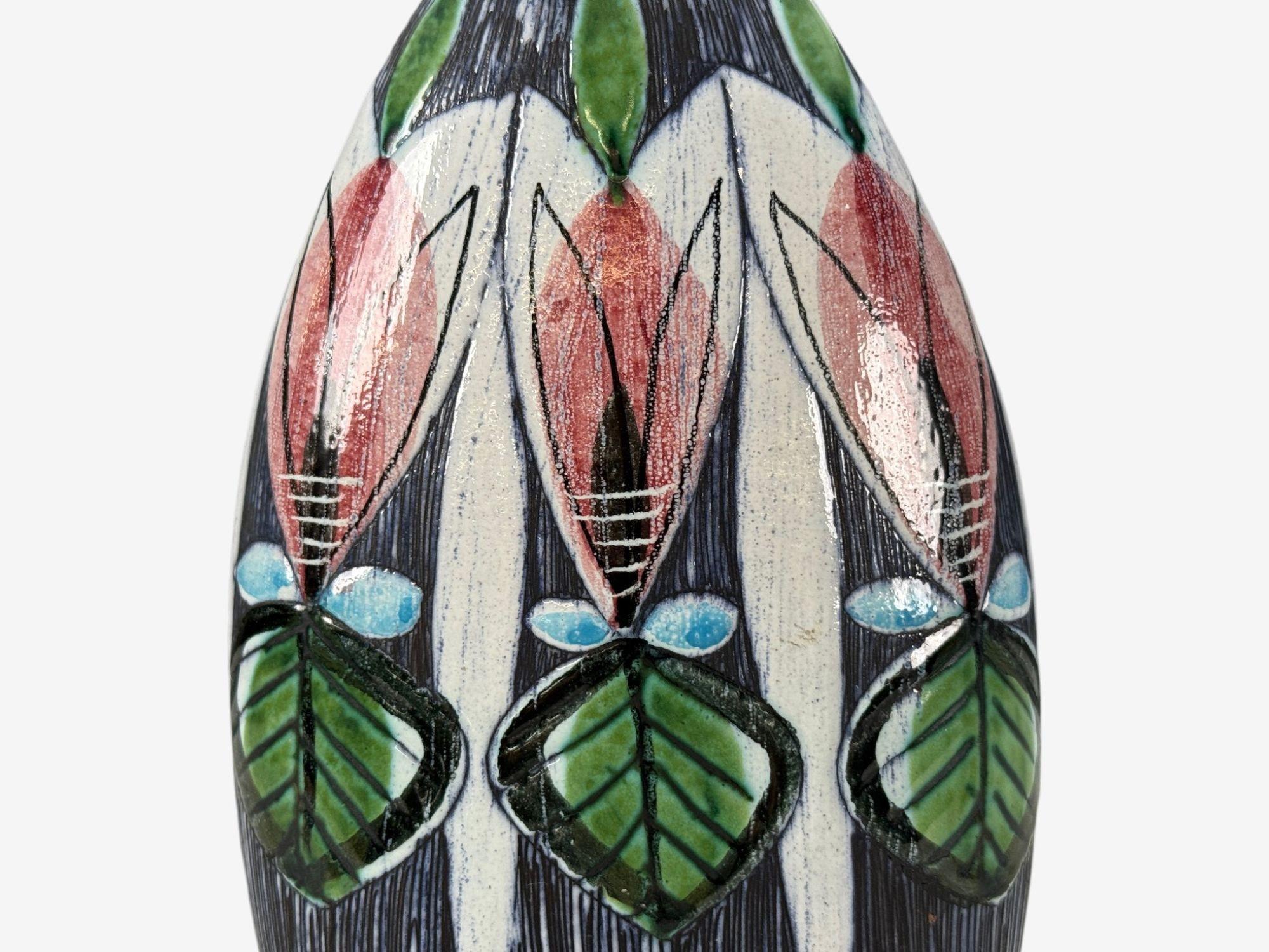 Tilgmans Keramik, Swedish Modern, Ceramic, Table Lamp, Sweden, 1960s For Sale 1