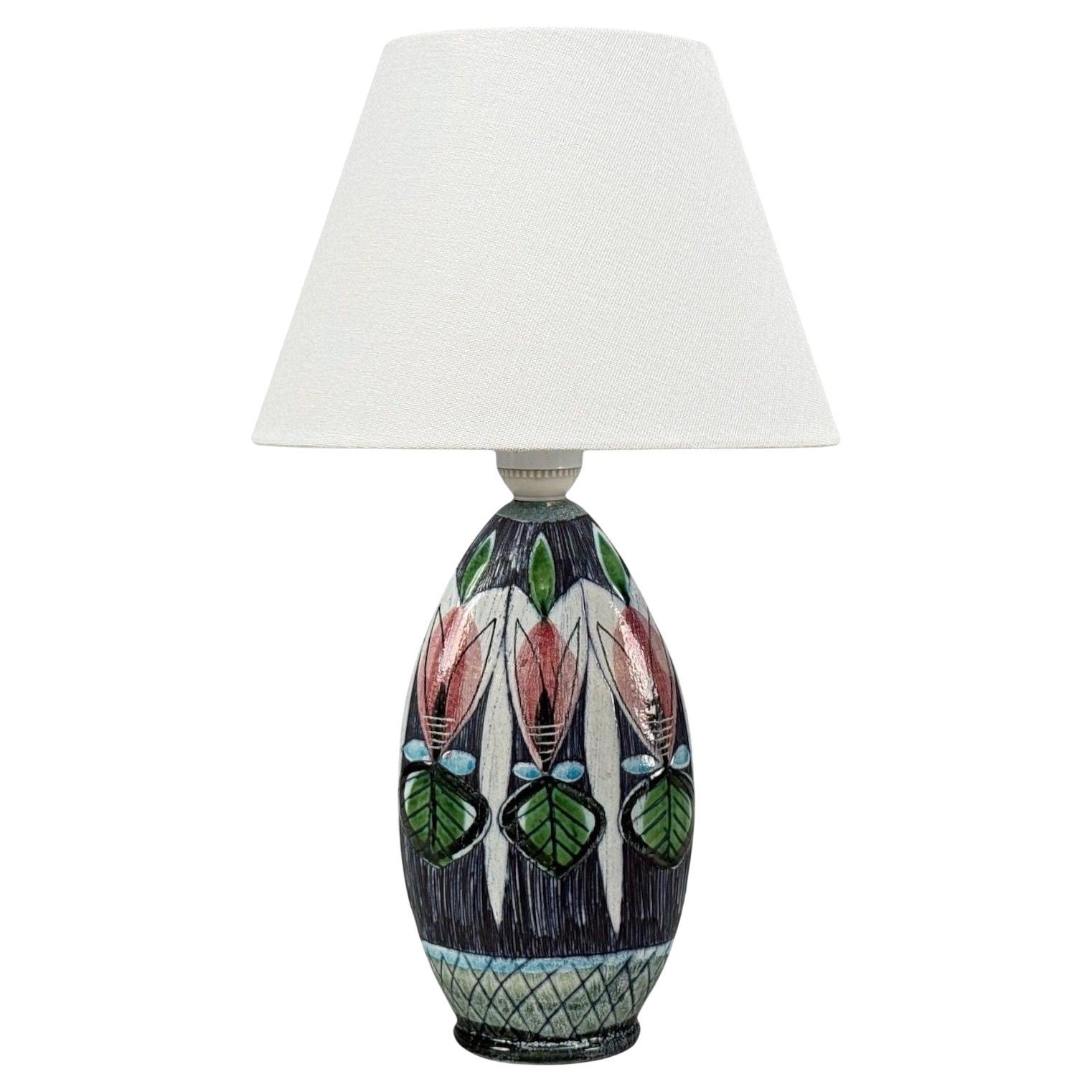 Tilgmans Keramik, Swedish Modern, Ceramic, Table Lamp, Sweden, 1960s For Sale