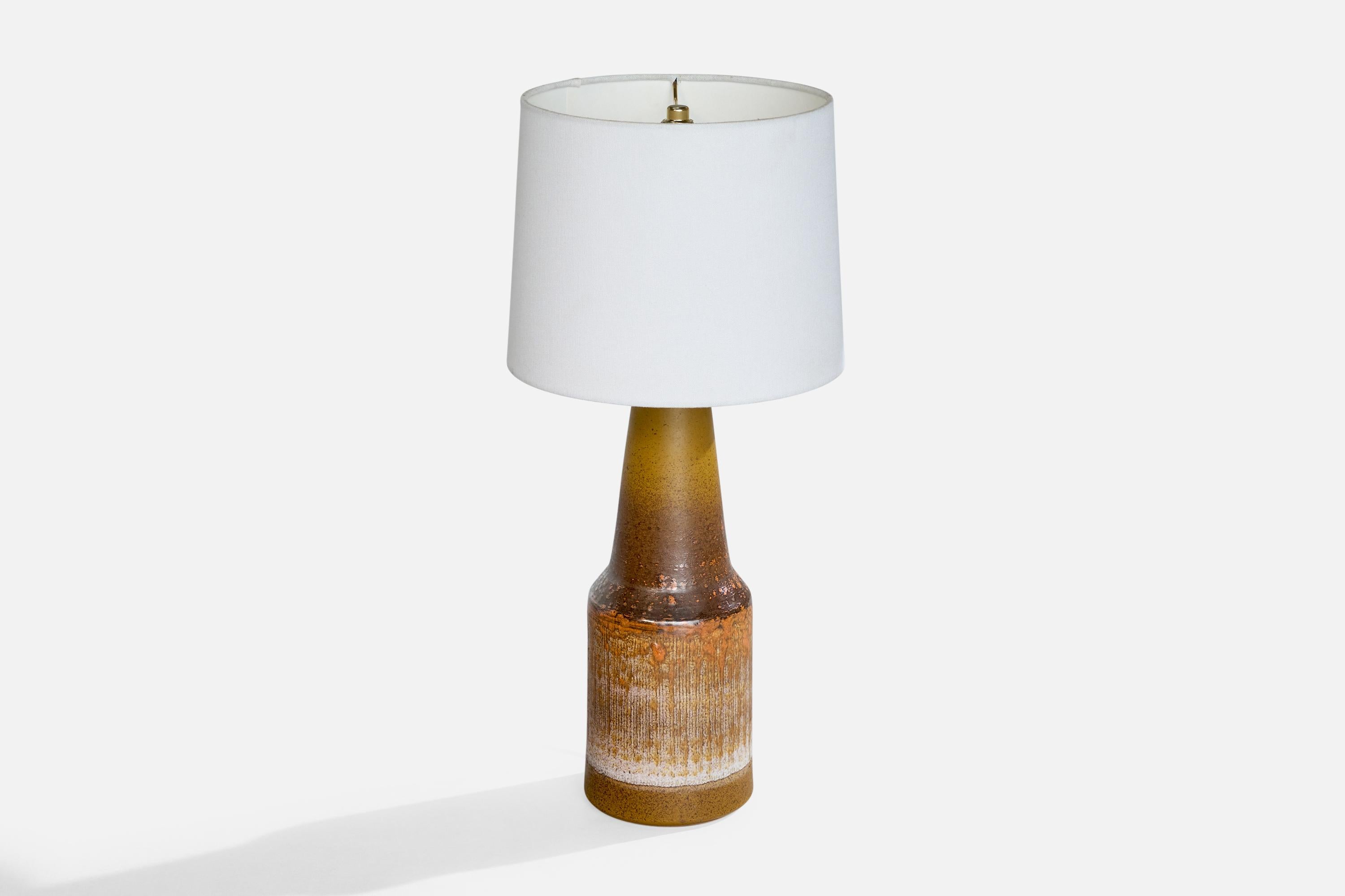 Scandinavian Modern Tilgmans Keramik, Table Lamp, Ceramic, Sweden, 1960s For Sale