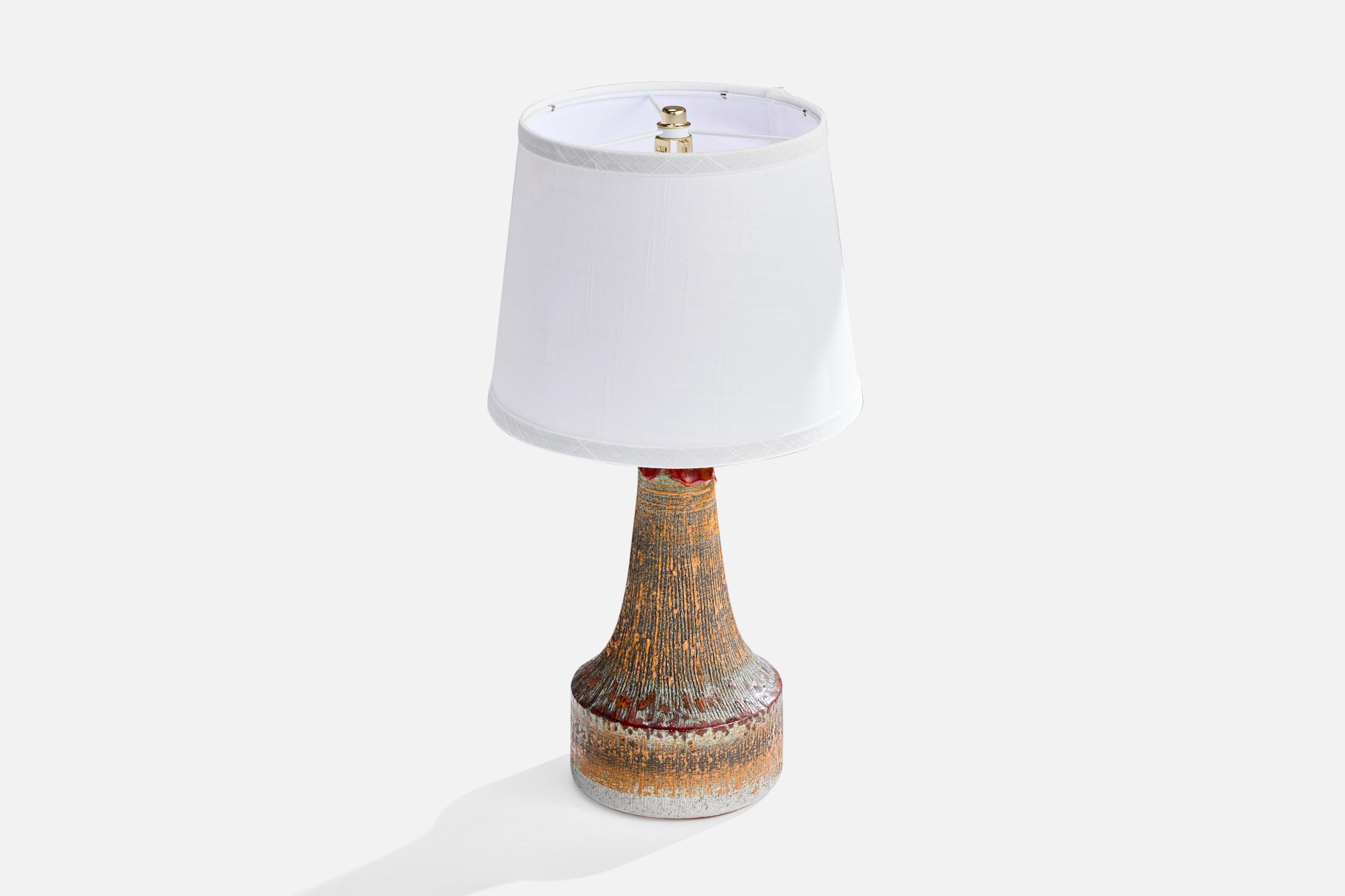 Tilgmans Keramik, Table Lamp, Ceramic, Sweden, 1960s Moderno de mediados de siglo en venta