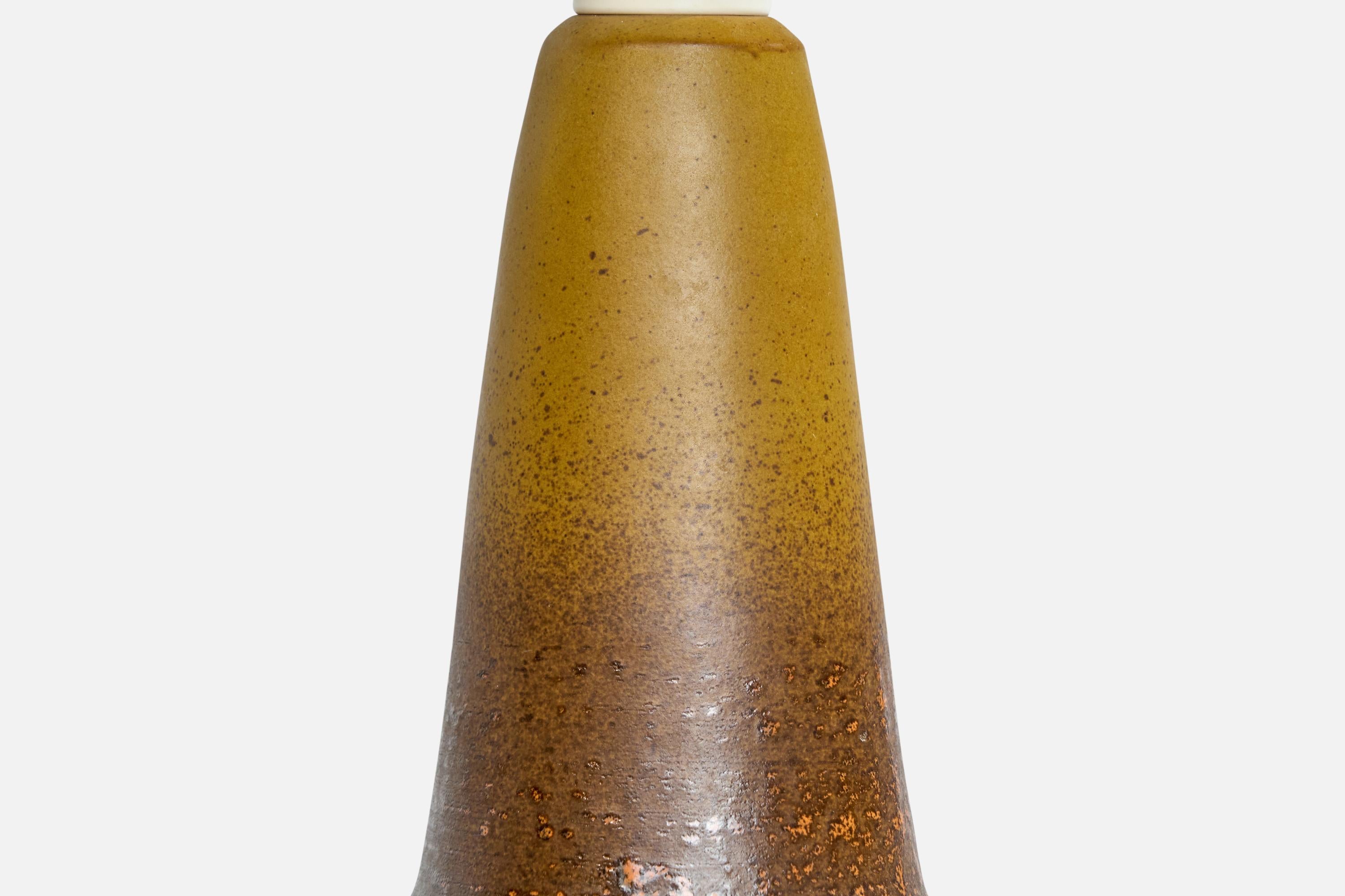 Swedish Tilgmans Keramik, Table Lamp, Ceramic, Sweden, 1960s For Sale