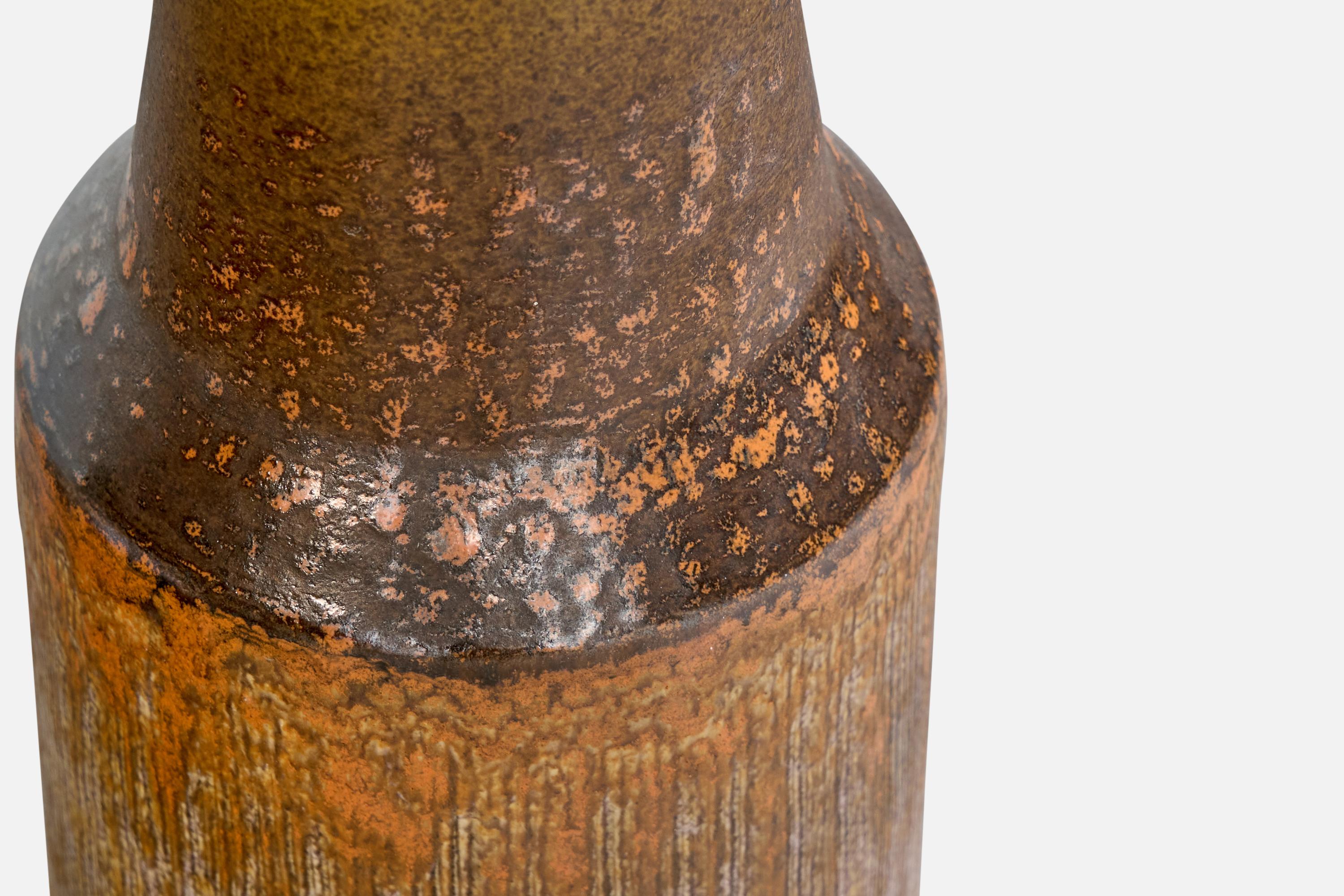 Mid-20th Century Tilgmans Keramik, Table Lamp, Ceramic, Sweden, 1960s For Sale
