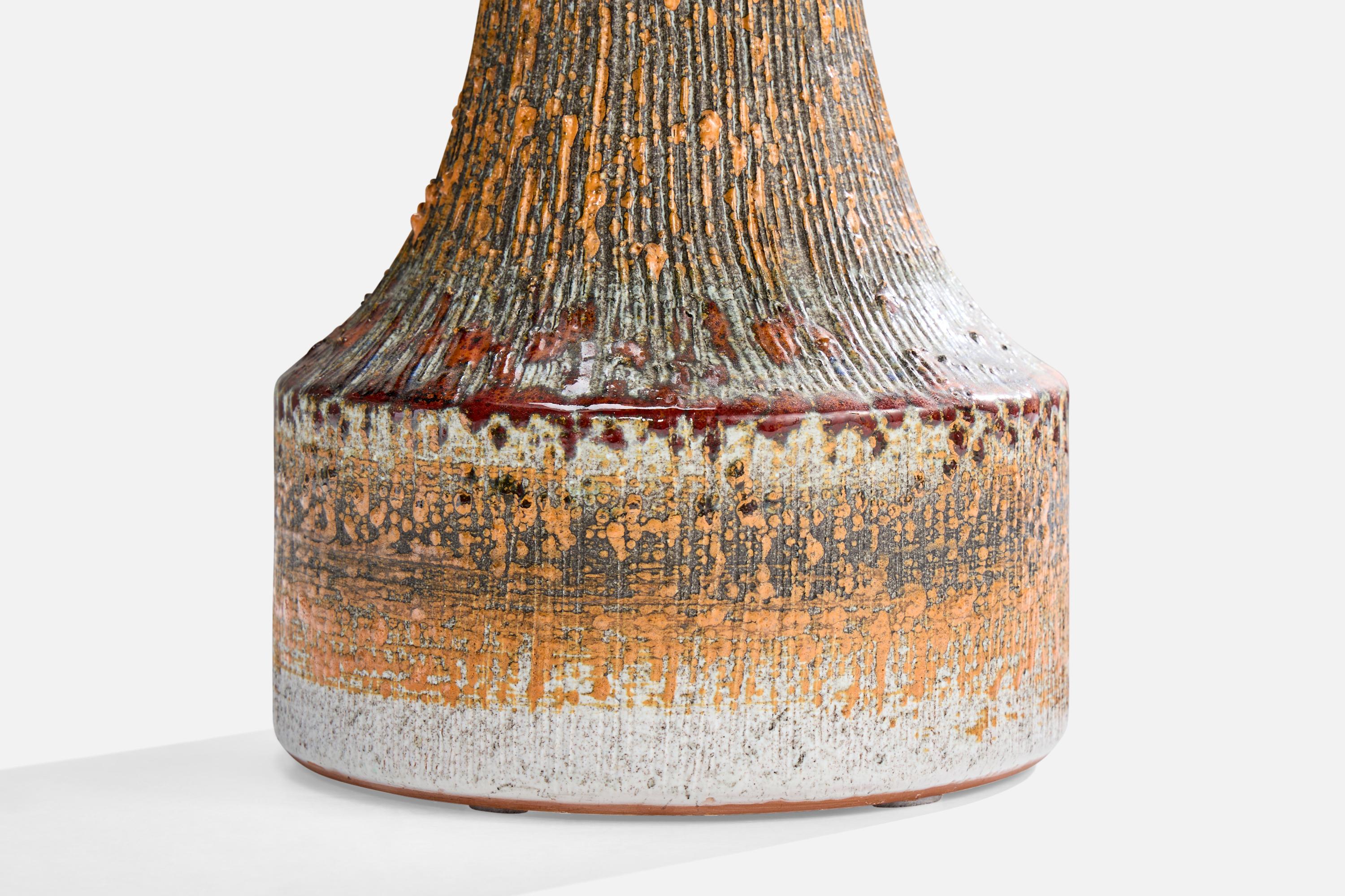 Tilgmans Keramik, Table Lamp, Ceramic, Sweden, 1960s mediados del siglo XX en venta