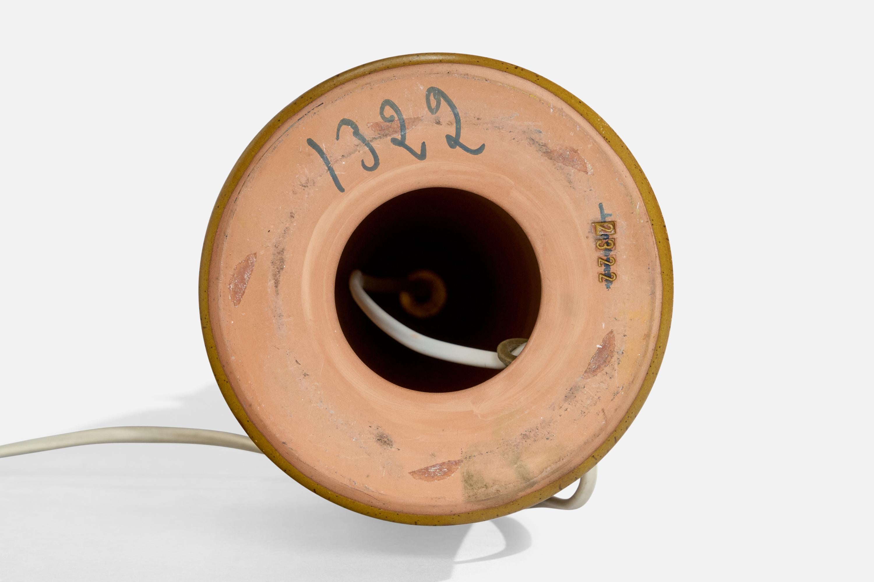 Tilgmans Keramik, Table Lamp, Ceramic, Sweden, 1960s For Sale 2
