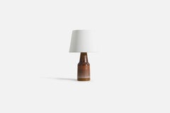 Tilgmans Keramik, Table Lamp, Stoneware, Sweden, 1960s