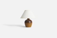 Tilgmans Keramik, Table Lamp, Stoneware, Sweden, 1960s