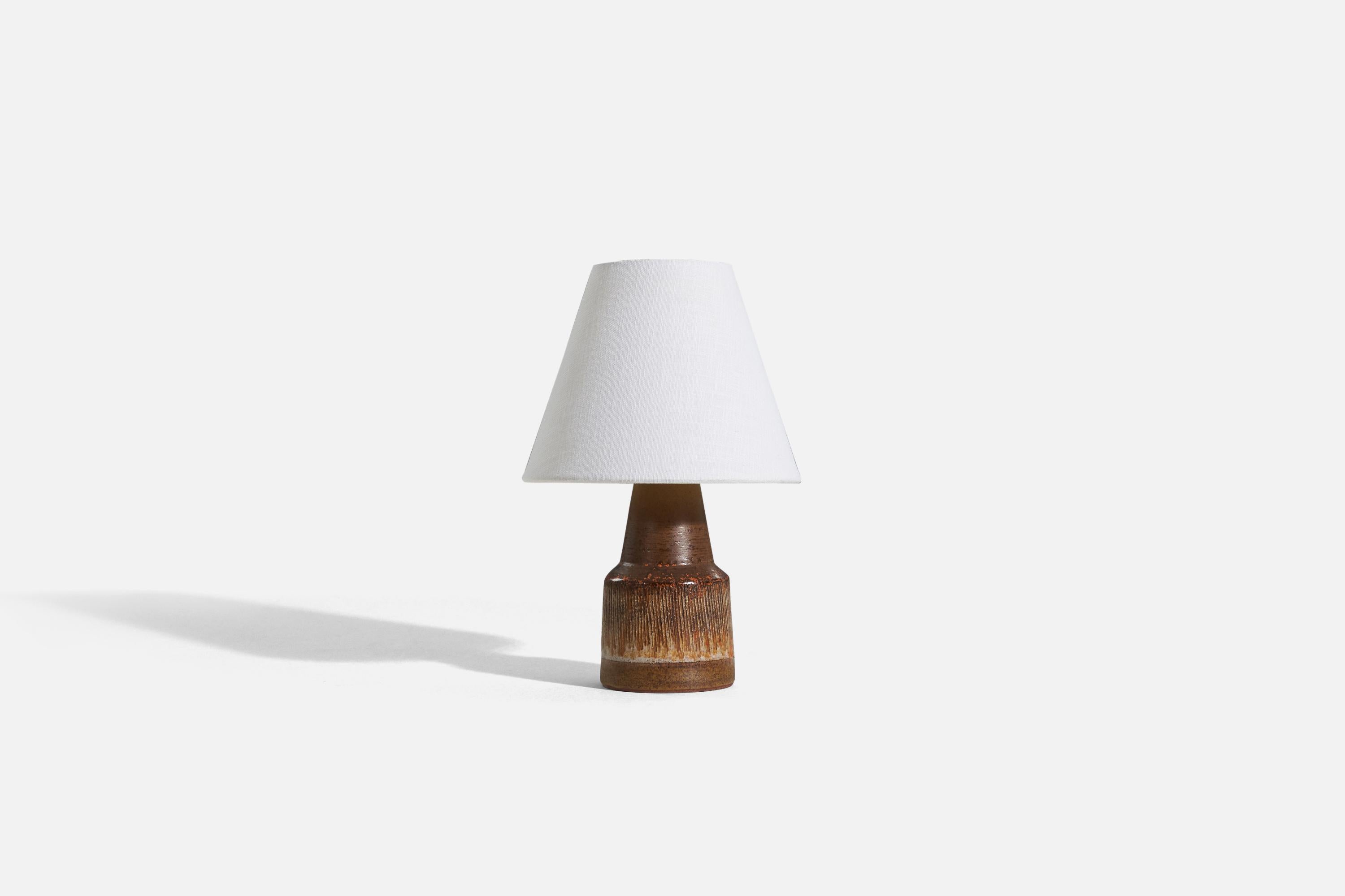Mid-Century Modern Lampe de bureau Tilgmans Keramik, grès émaillé, Suède, années 1960 en vente