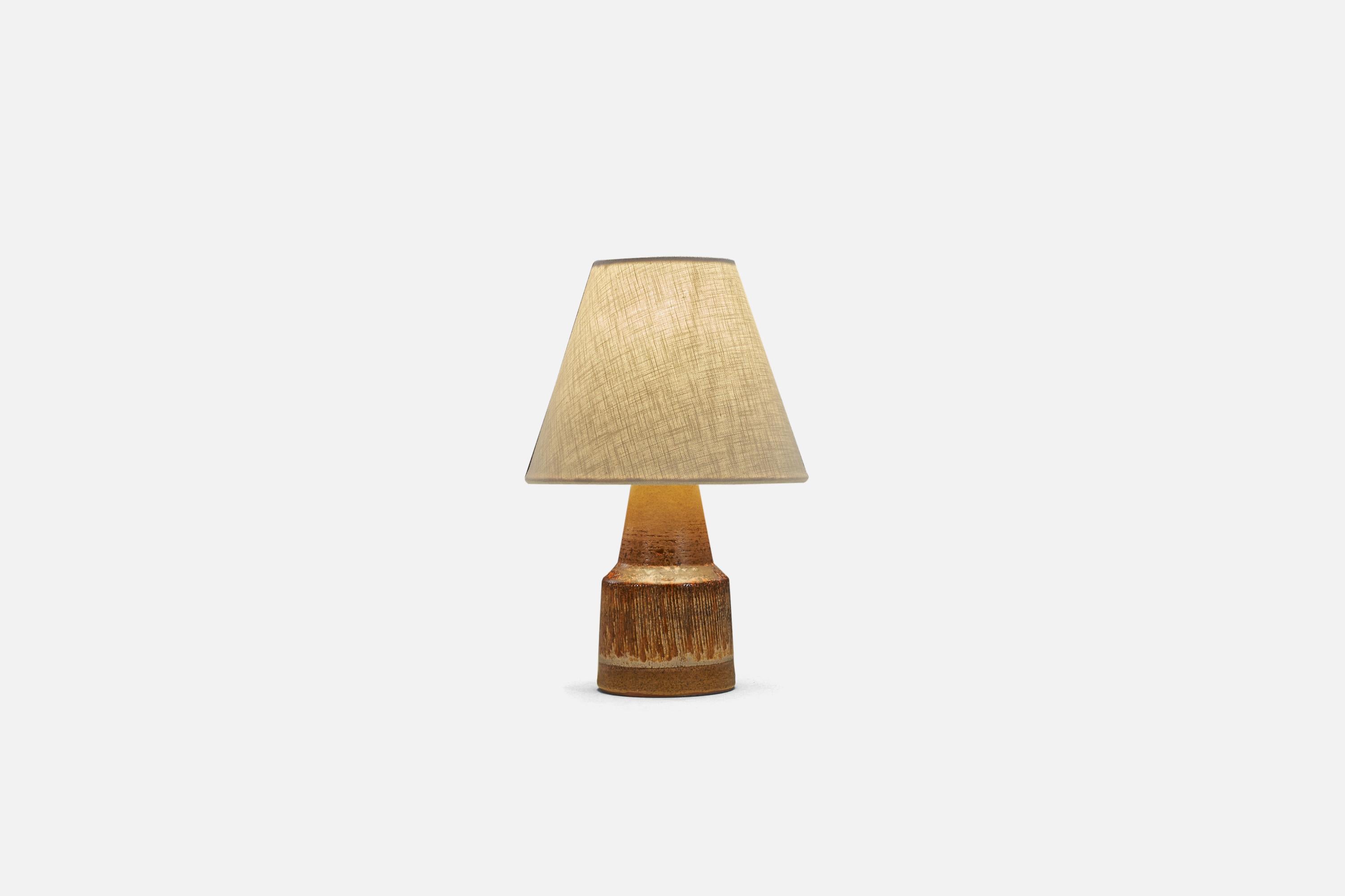 Suédois Lampe de bureau Tilgmans Keramik, grès émaillé, Suède, années 1960 en vente