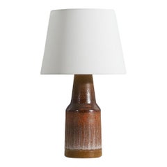 Tilgmans Keramik, Table Lamp, Stoneware, Sweden, 1960s