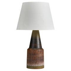 Tilgmans Keramik, Table Lamp, Stoneware, Sweden, 1960s