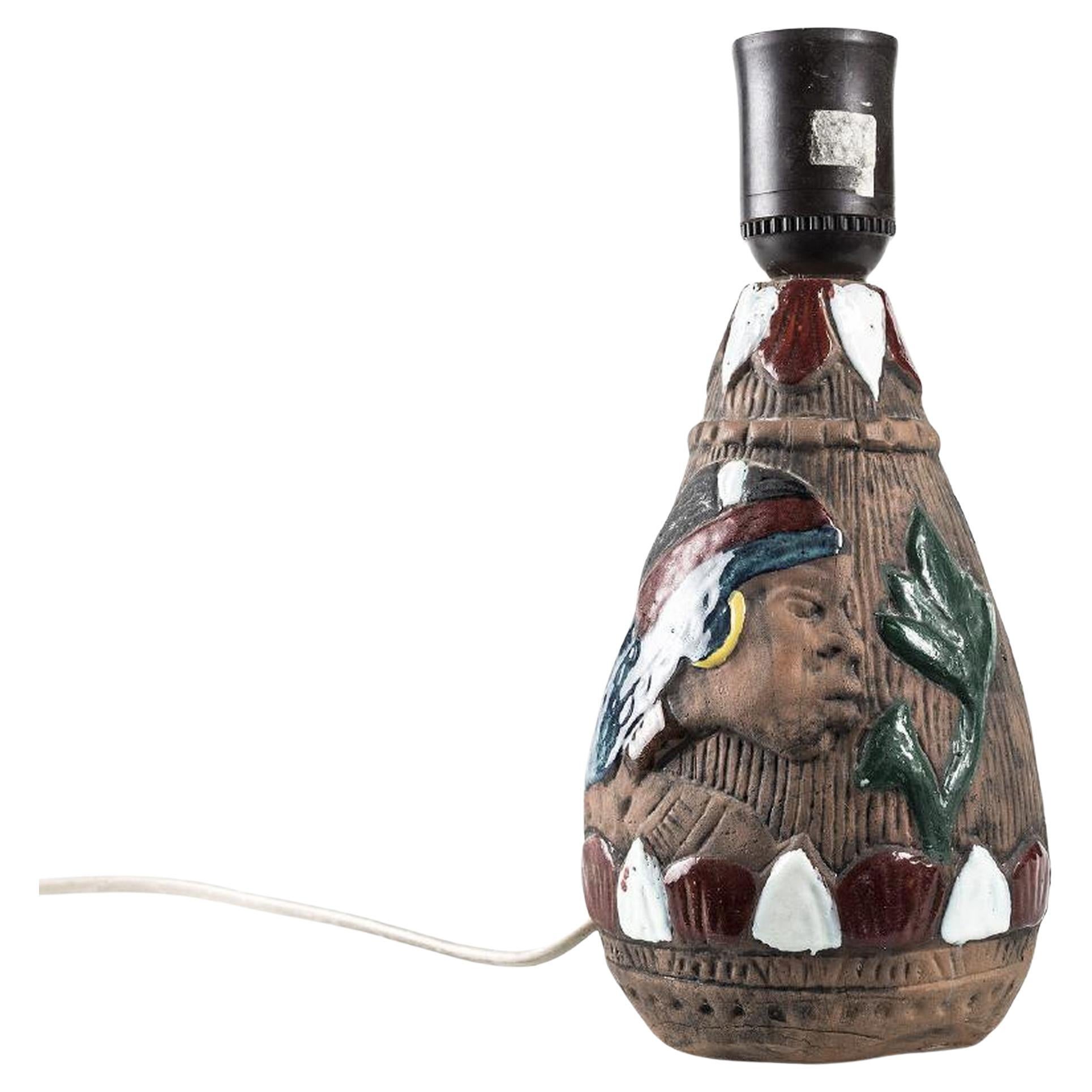 Lampe de table Tilgmans Keramik, Suède, années 1950