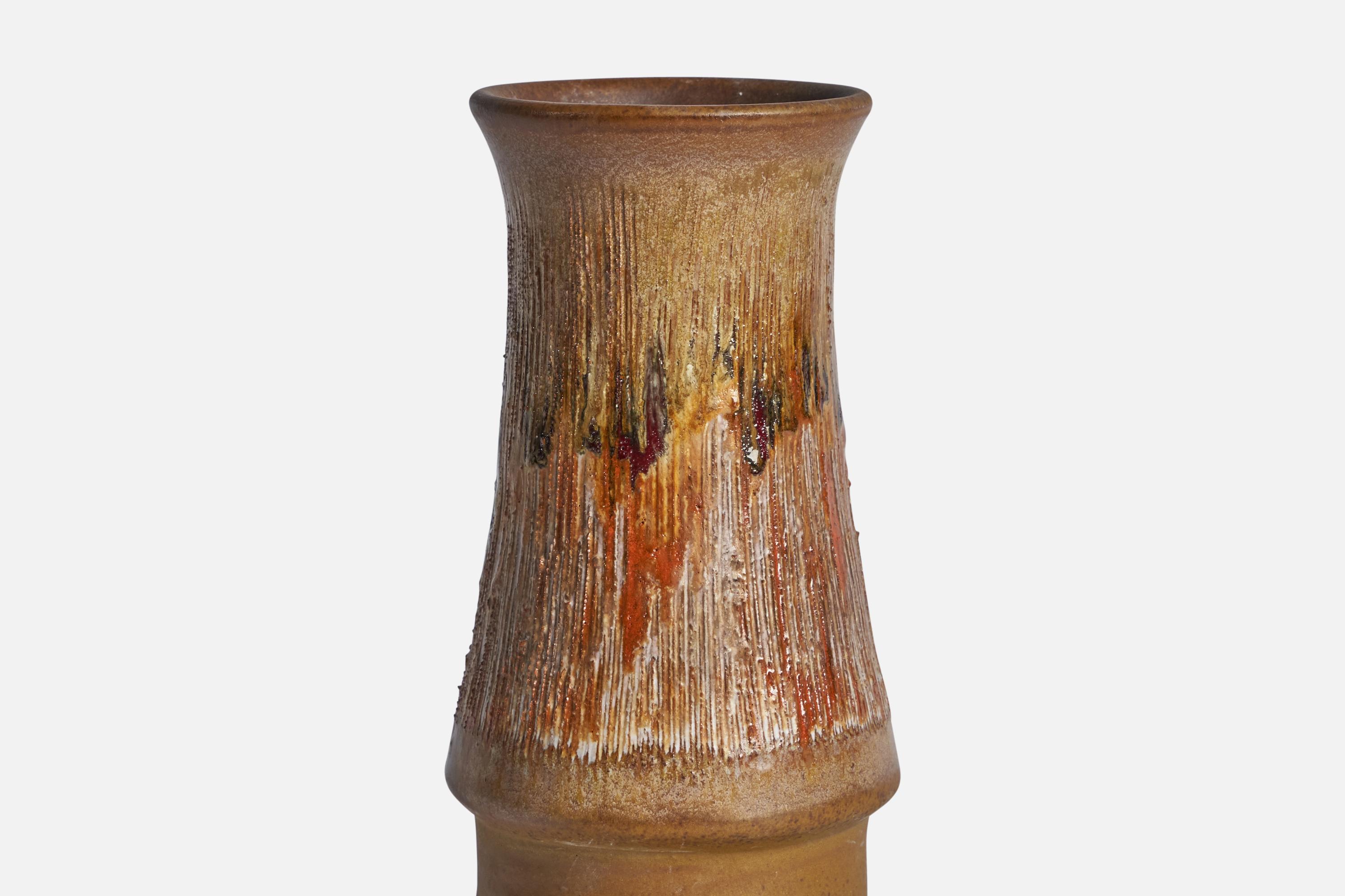 Swedish Tilgmans Keramik, Vase, Stoneware, Sweden, 1950s For Sale