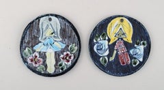 Tilgmans Sweden, a Collection of Ceramics Decorated with Girls and Floral Motifs