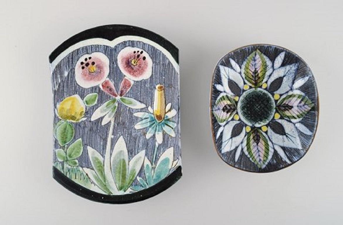 Scandinavian Modern Tilgmans Sweden, a Collection of Ceramics Decorated with Girls and Floral Motifs For Sale
