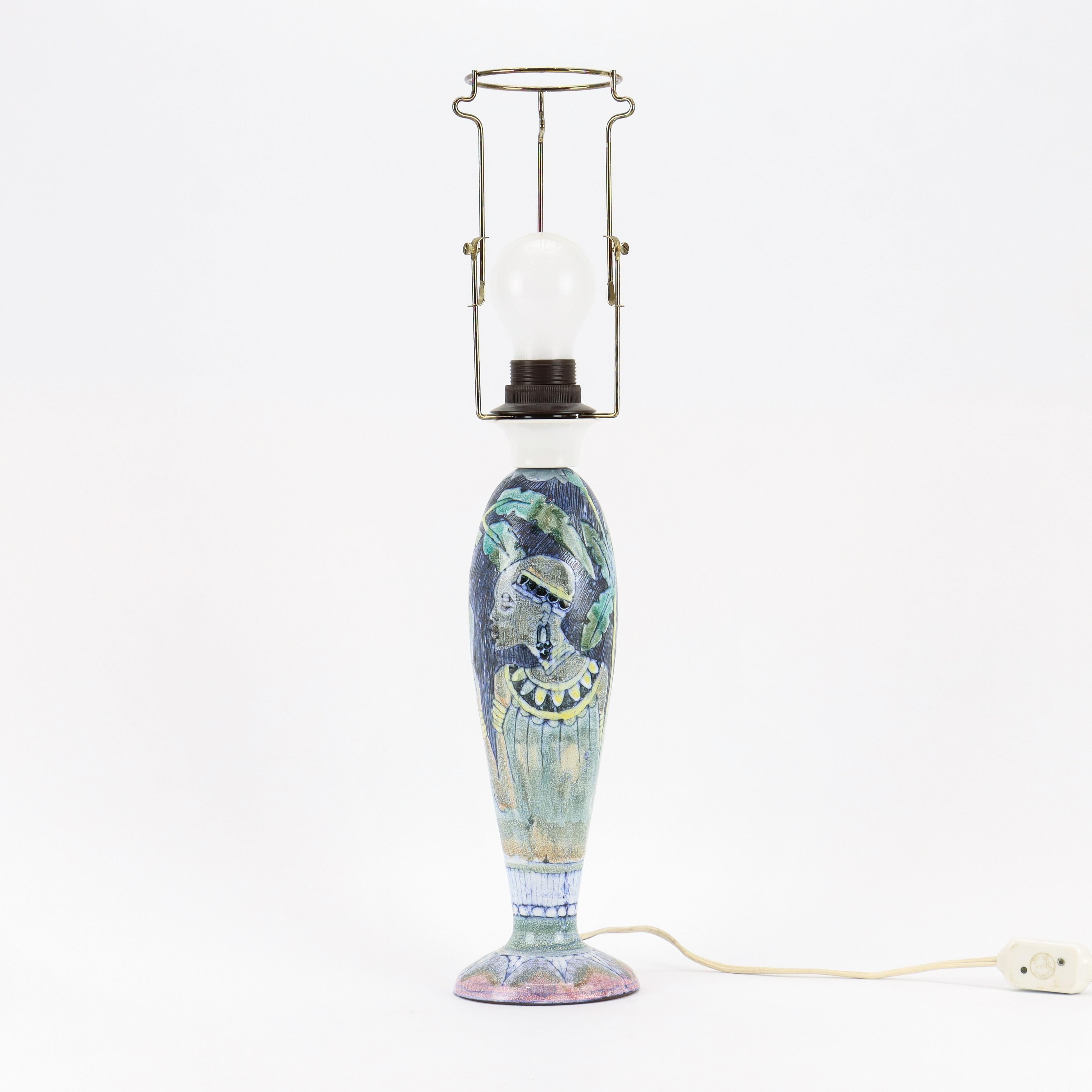 Svedese Lampada da tavolo Tilgmans in ceramica Svezia 1960 in vendita