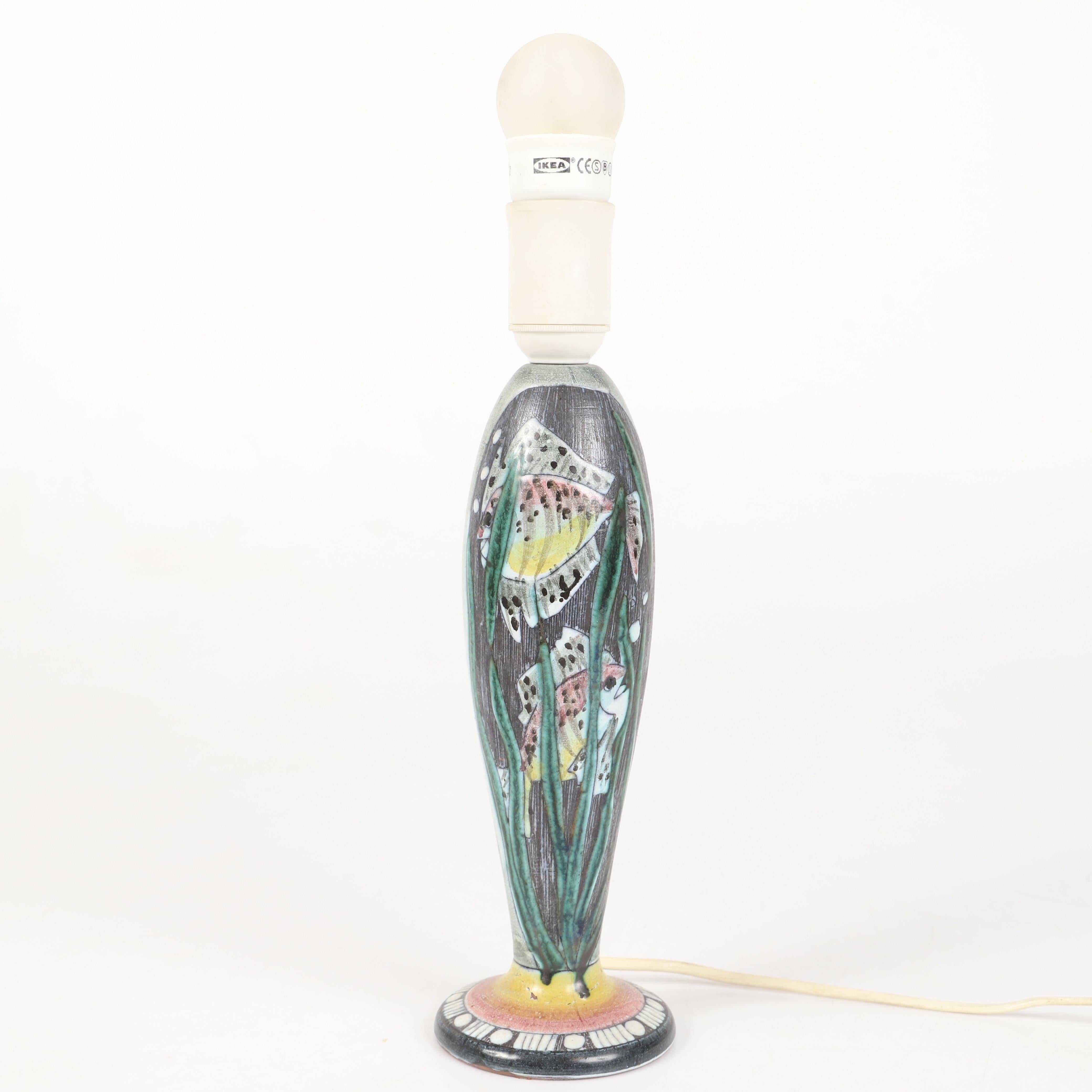 Svedese Lampada da tavolo Tilgmans in ceramica Svezia anni '60 in vendita