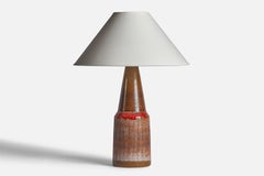 Tilgmans, Tischlampe, Steingut, Schweden, 1960er Jahre