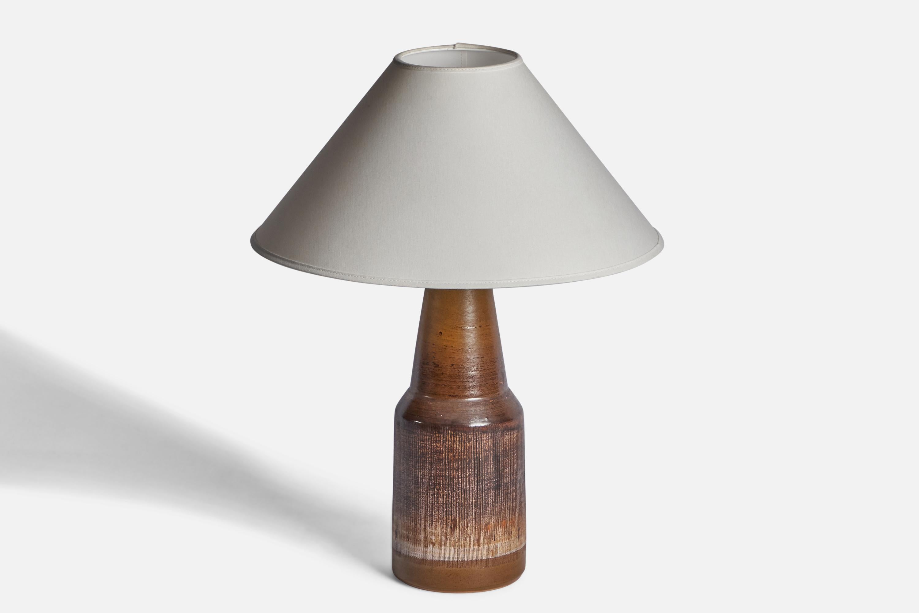 Mid-Century Modern Tilgmans, Table Lamp, Stoneware, Sweden, 1960s For Sale
