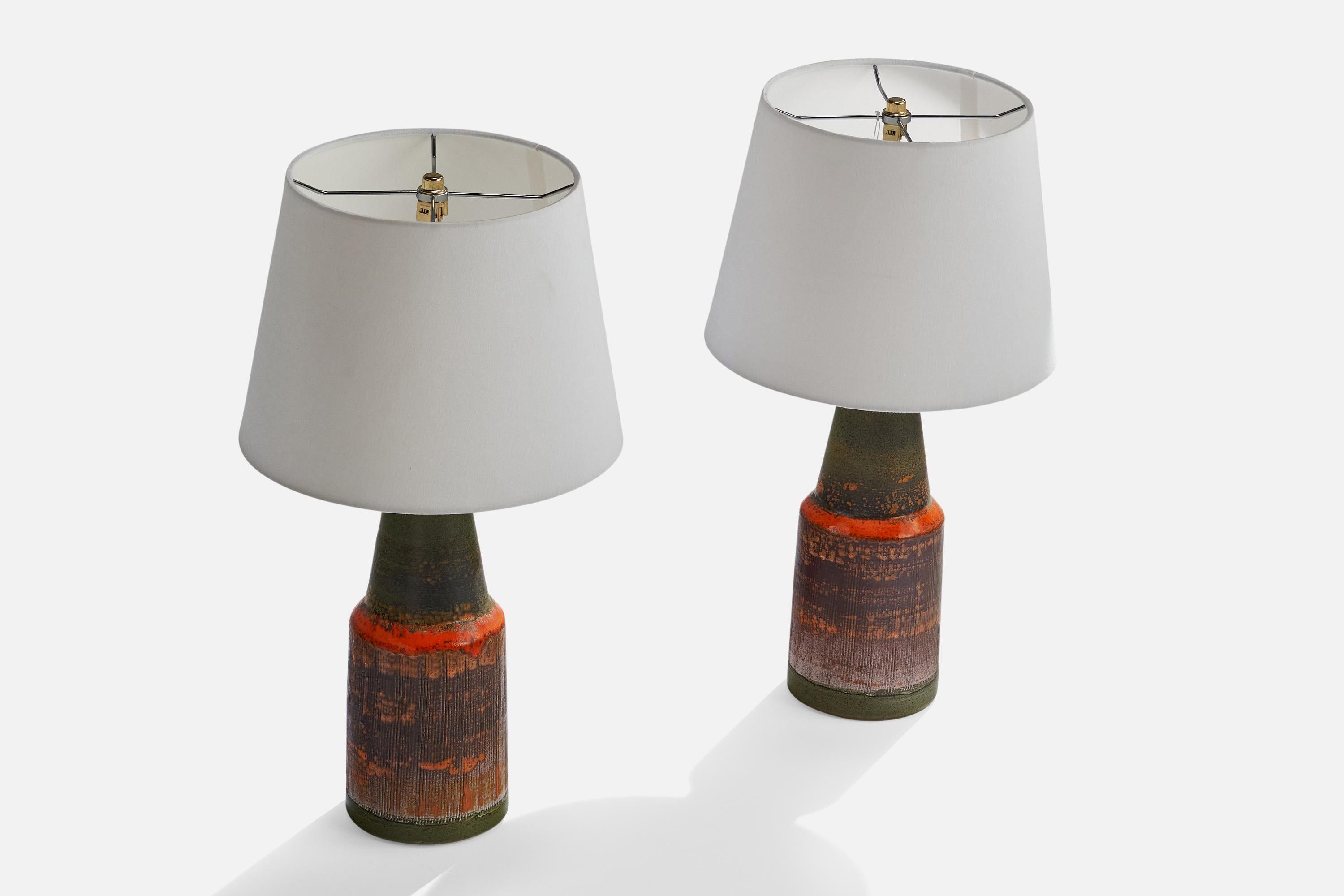 Swedish Tilgmans, Table Lamps, Ceramic, Sweden, 1960s For Sale
