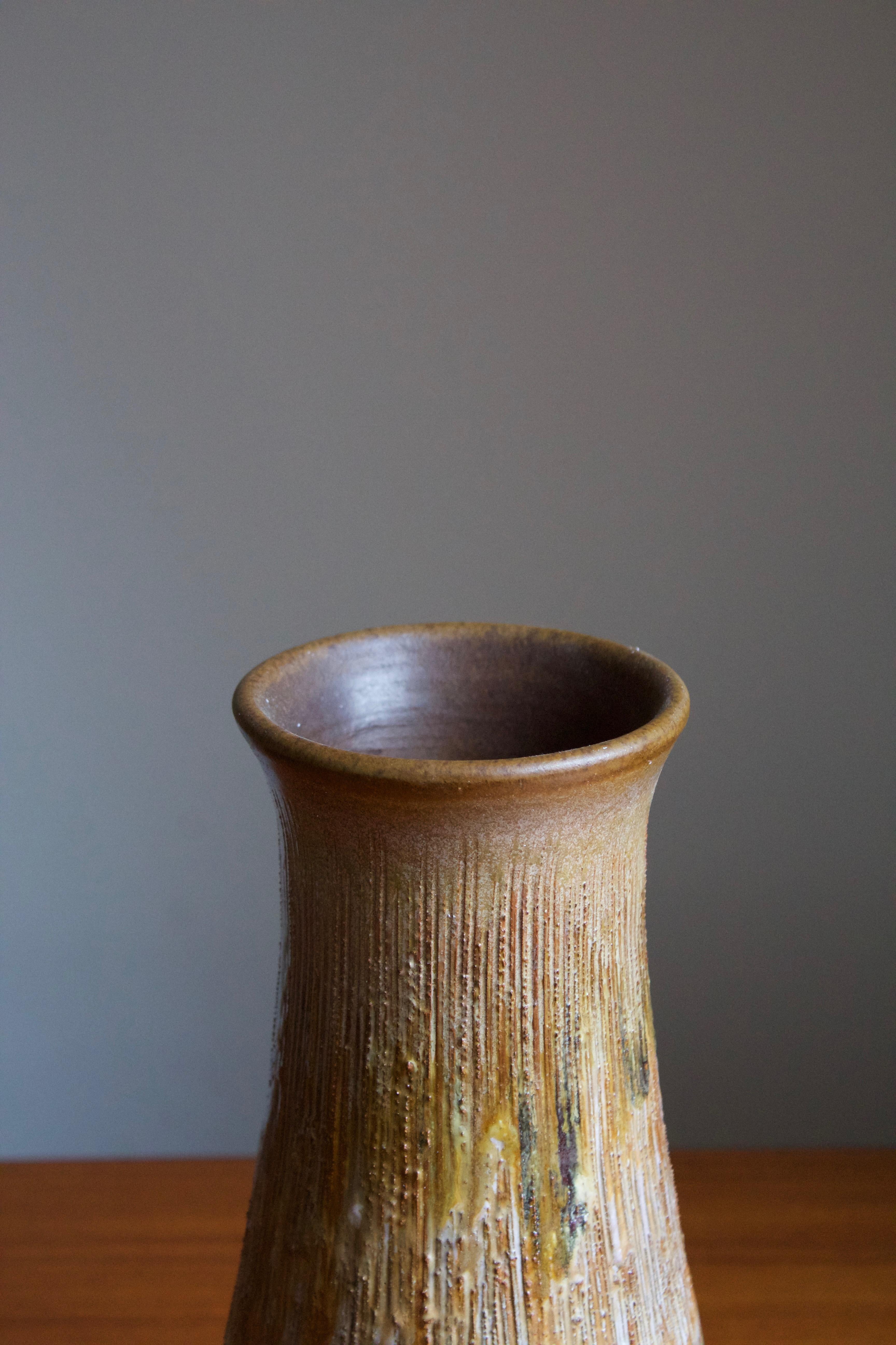 Swedish Tilgmans, Vase, Glazed Stoneware, Sweden, 1950s