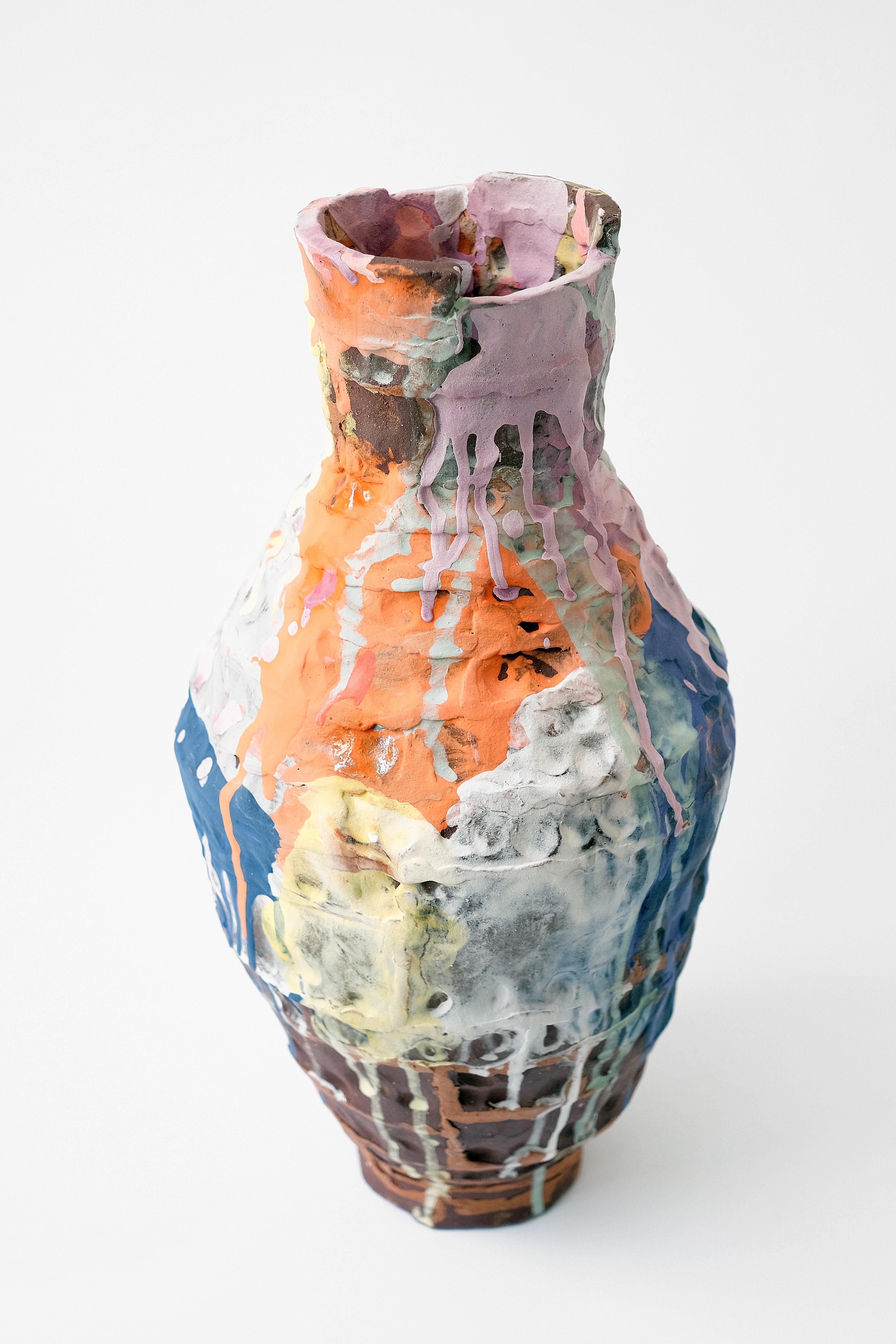 Post-Modern Tilino Vase by Elke Sada For Sale