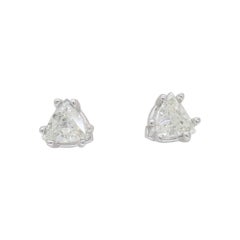 Trilliant Cut Diamond Stud Earrings