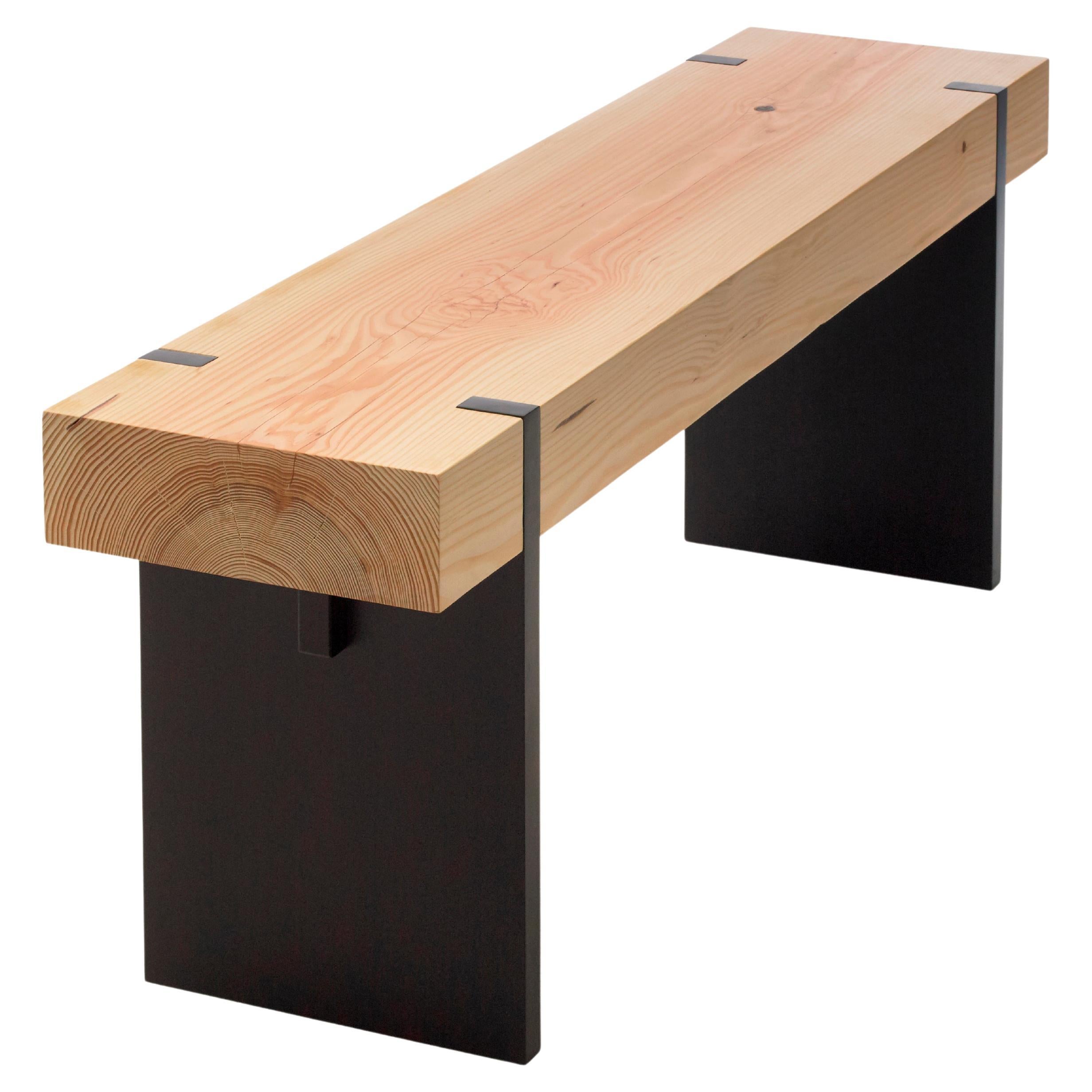 Tillikum Black Fir Bench by Autonomous Furniture For Sale