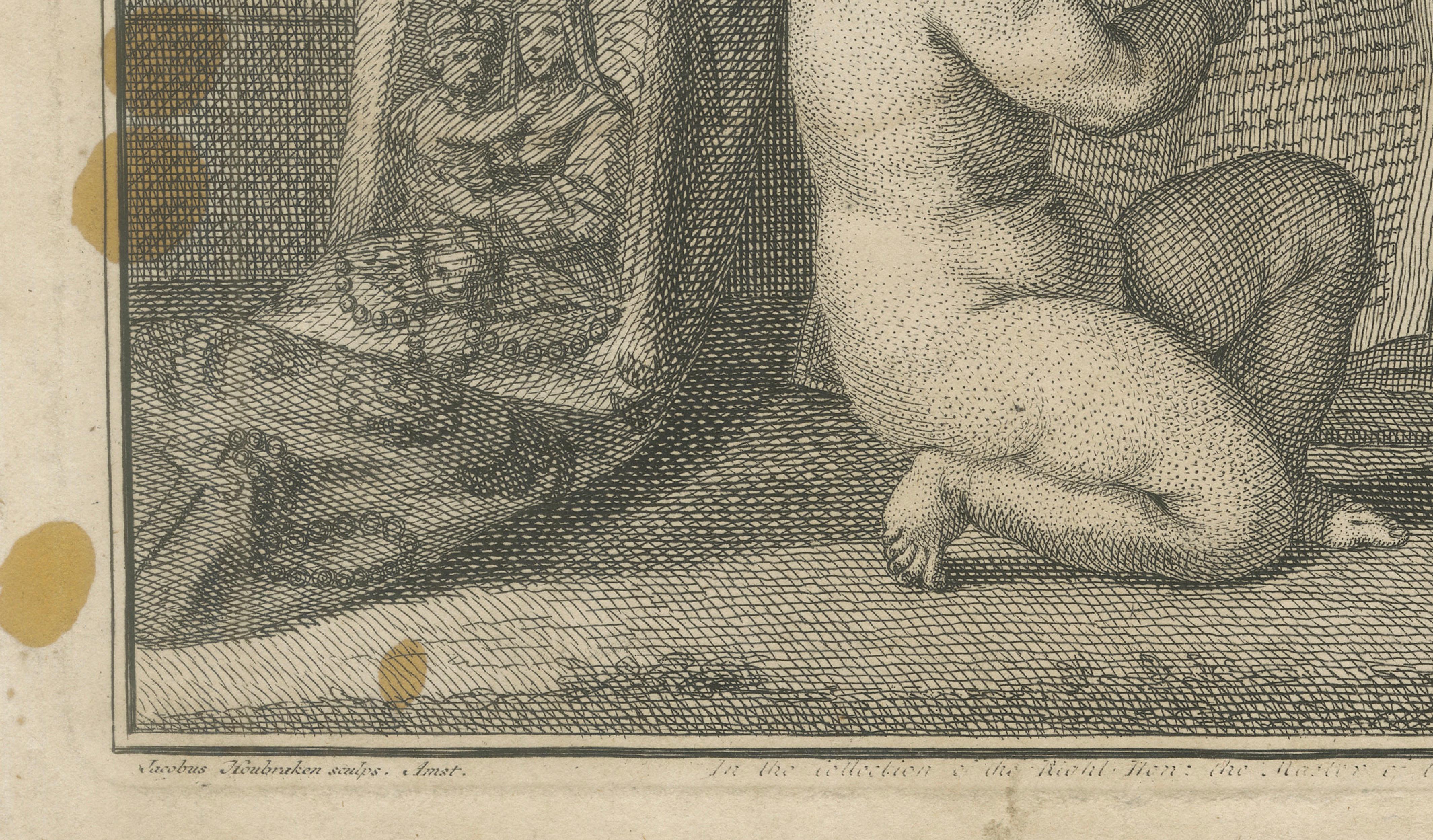 Tillotson Archbishop Canterbury Portrait, Houbraken Engraving 1746