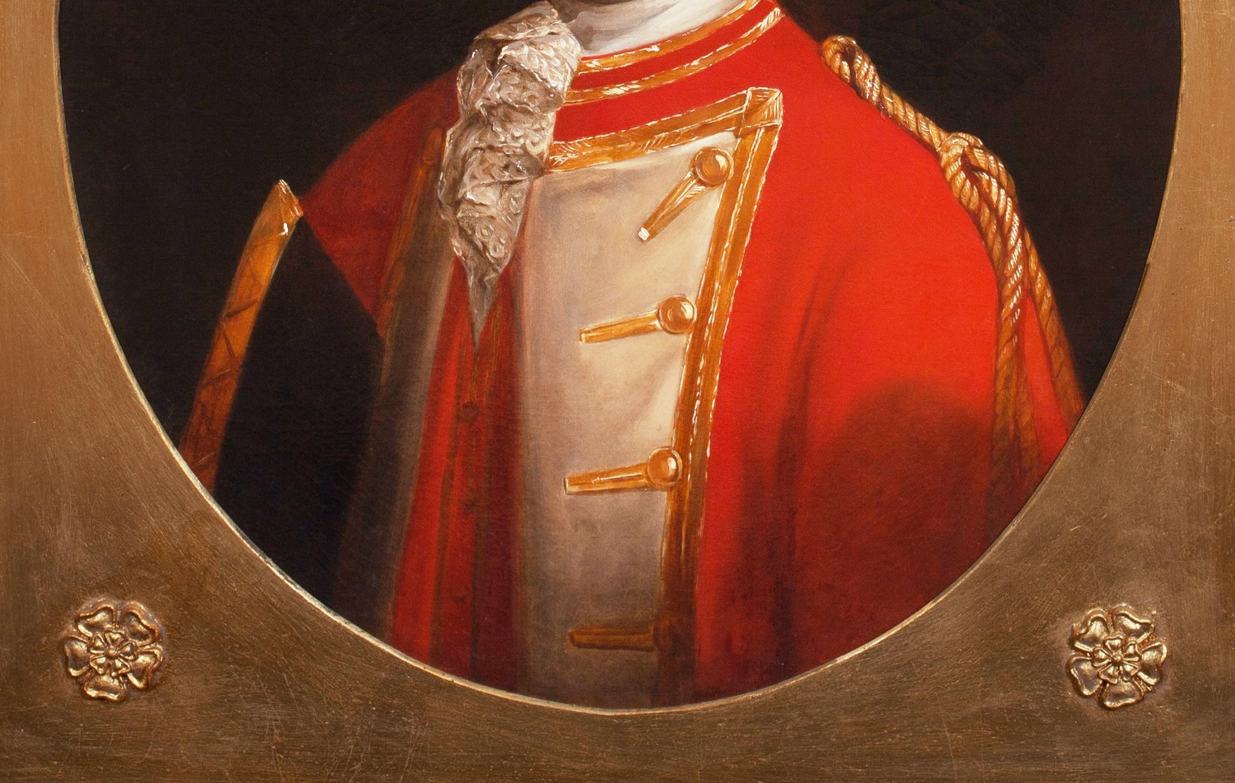 Portrait d'un officier militaire irlandais, 18ème siècle 1