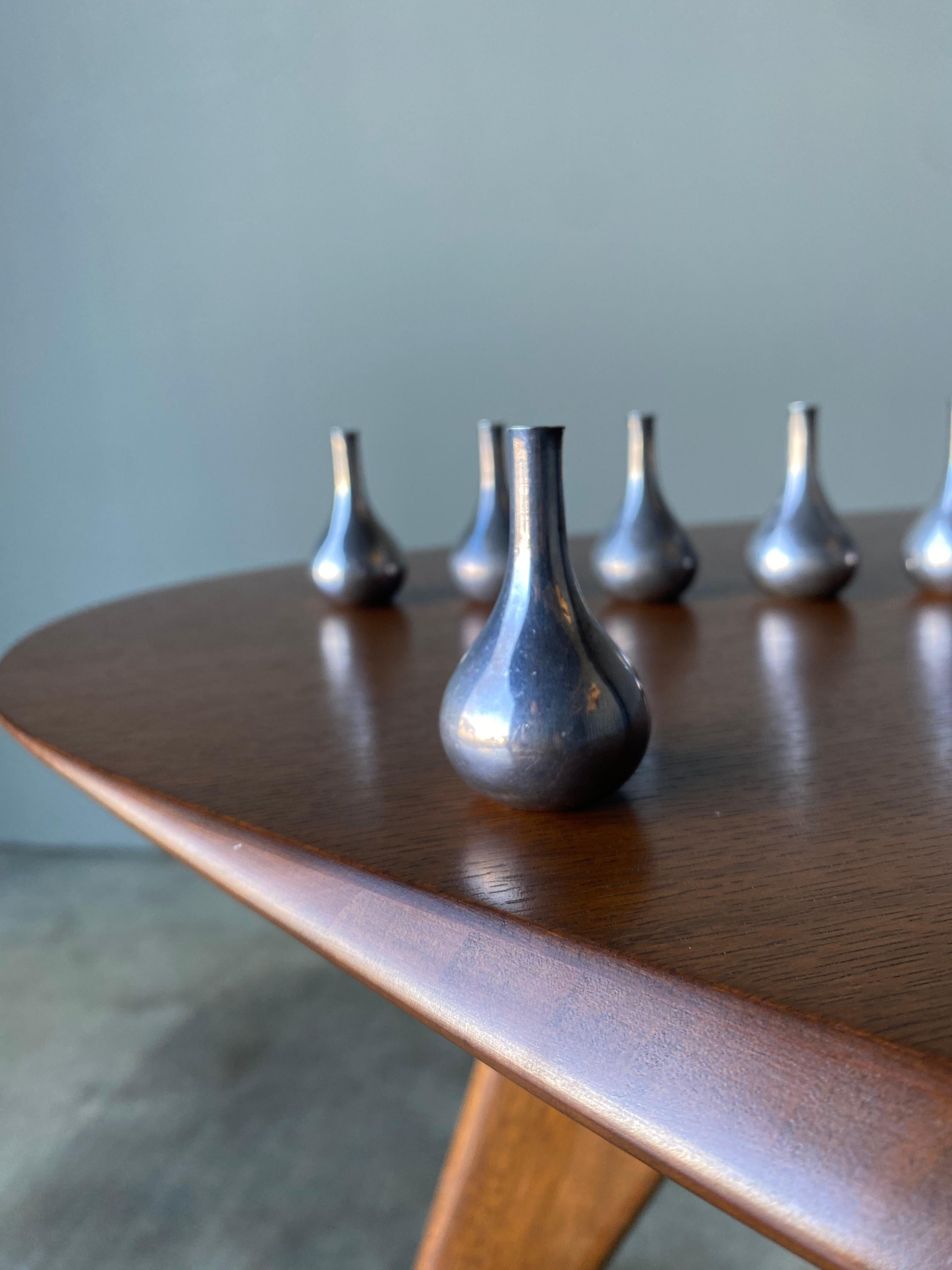 Tilt Candleholders By Jens H. Quistgaard for Dansk Designs In Good Condition For Sale In Costa Mesa, CA